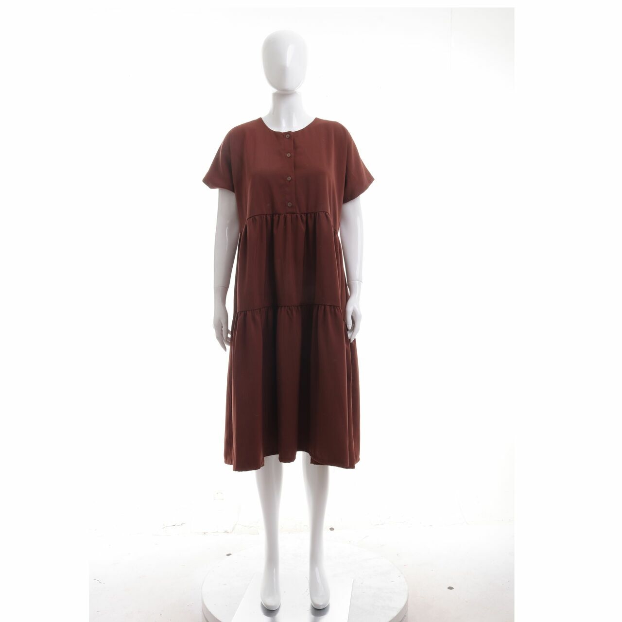 ATS The Label Brown Midi Dress