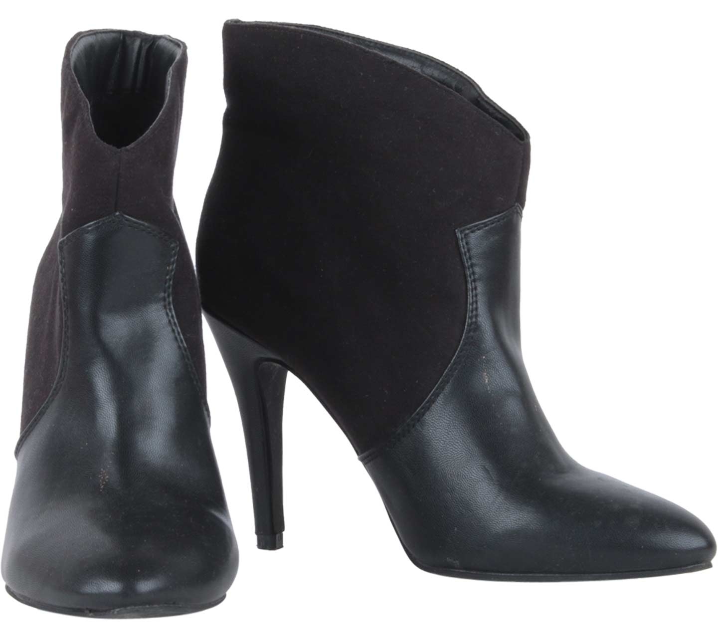 Forever 21 Black Combi Leather Boots