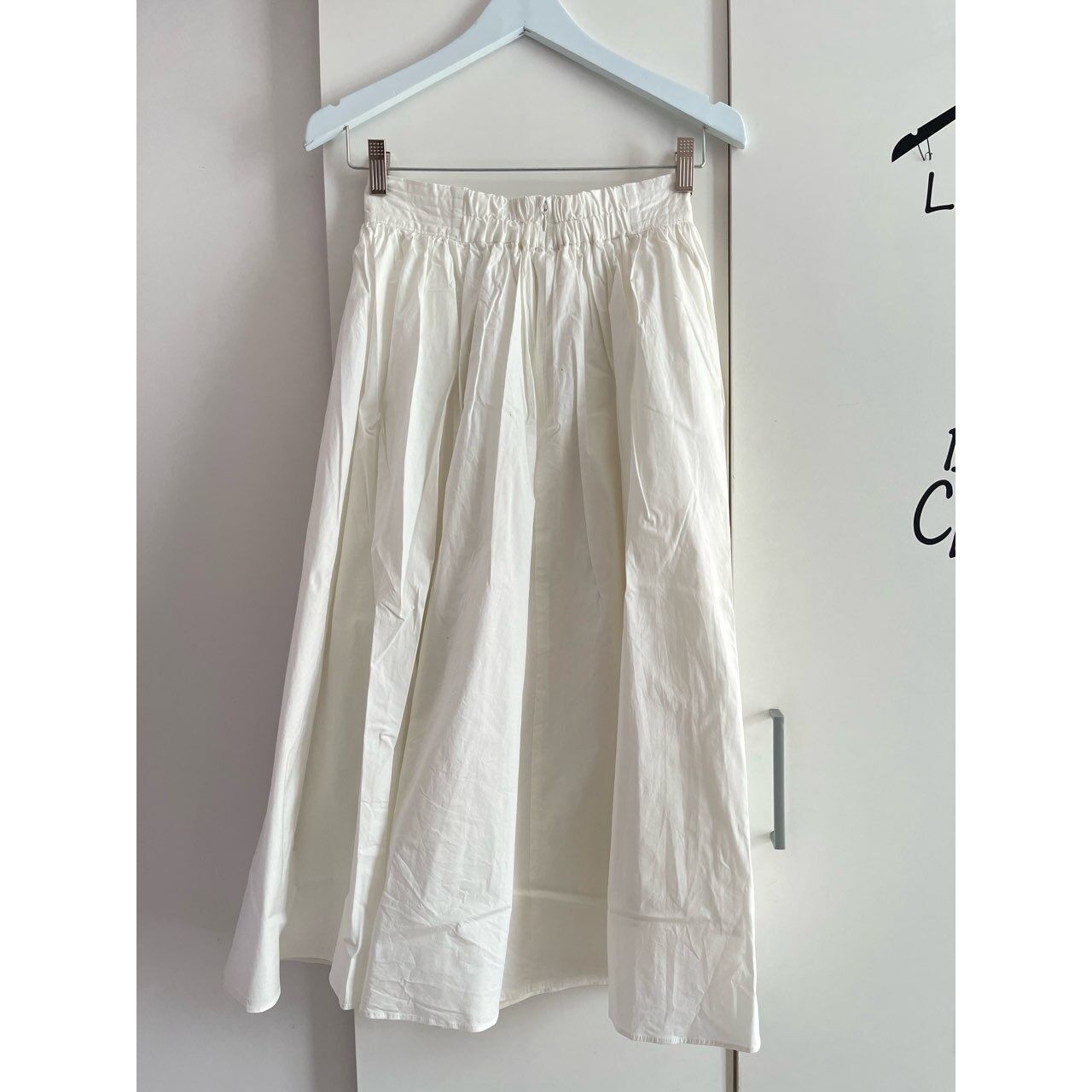 Fray I.D White Midi Skirt