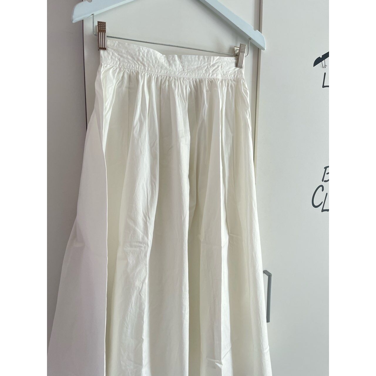 Fray I.D White Midi Skirt