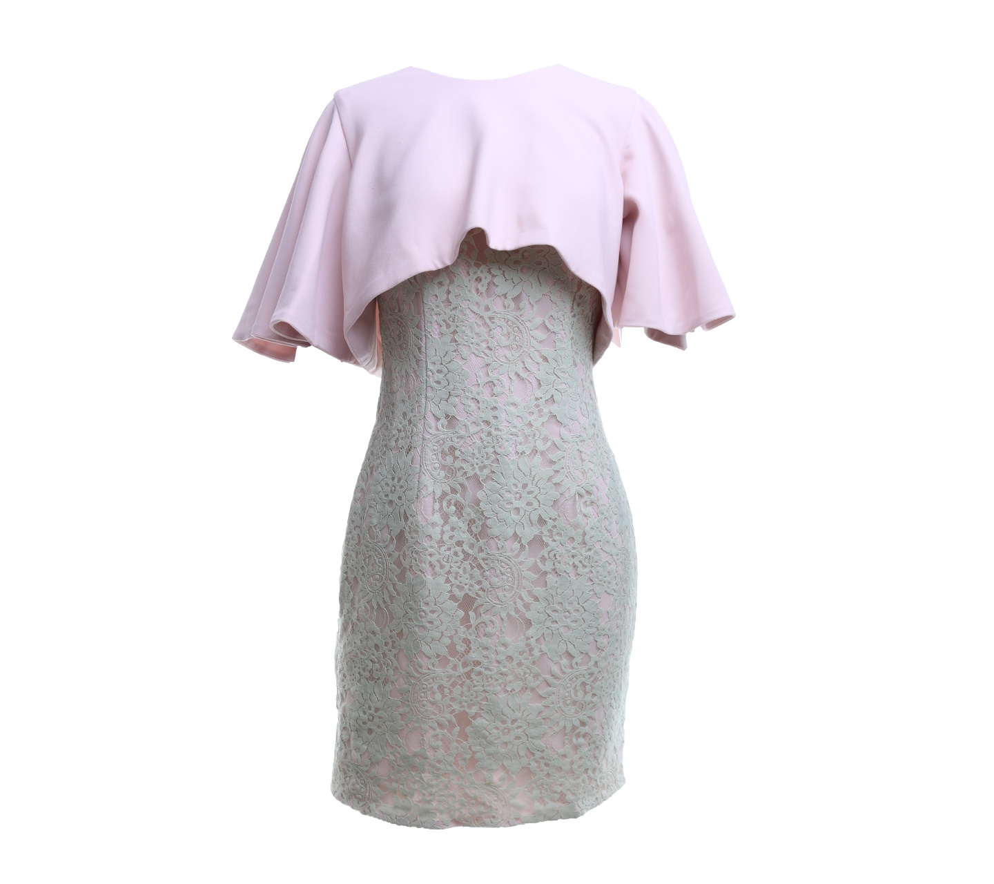 Shandy Aulia Collections Pink Lace Mini Dress