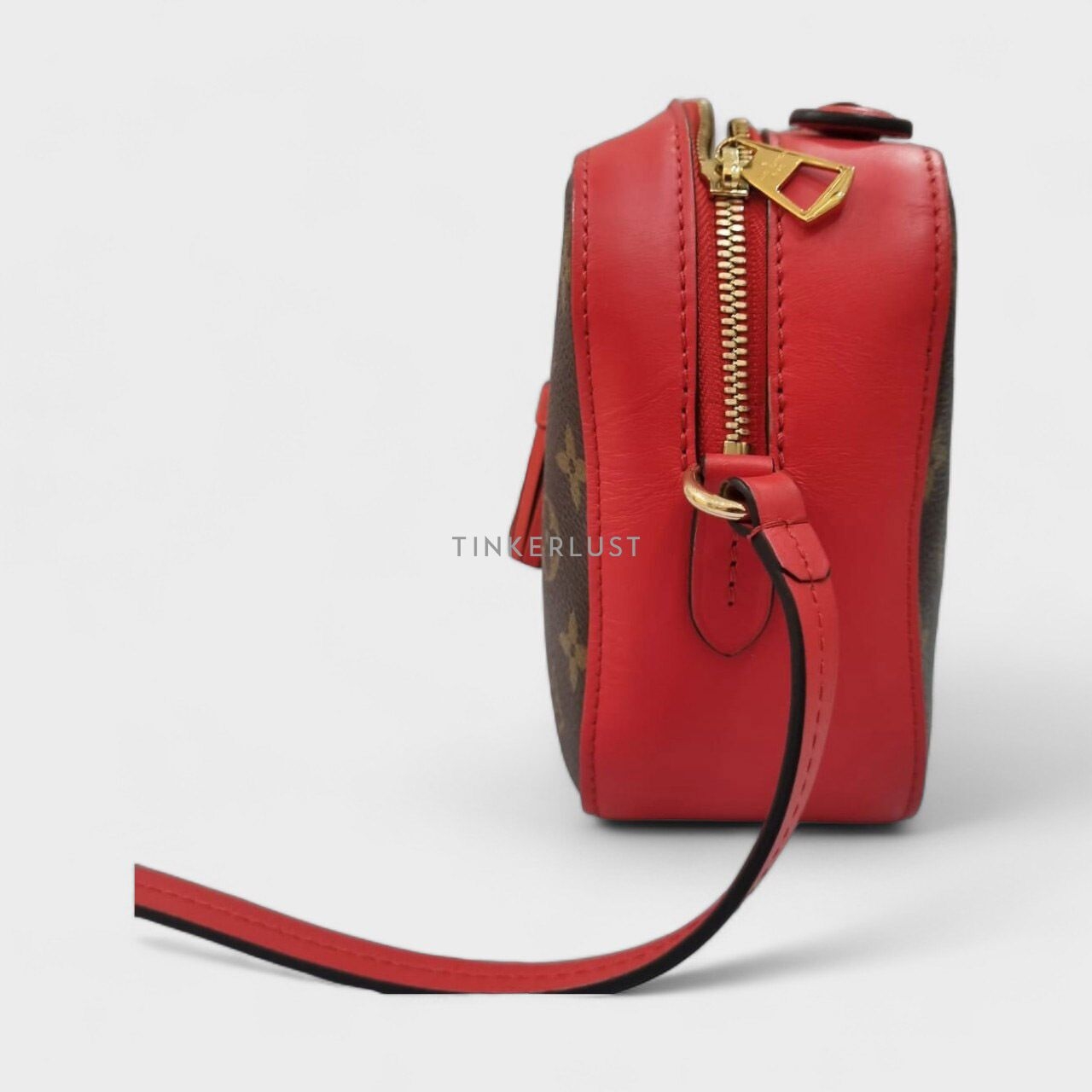 Louis Vuitton Saintoige Red Monogram GHW 2018 Sling Bag