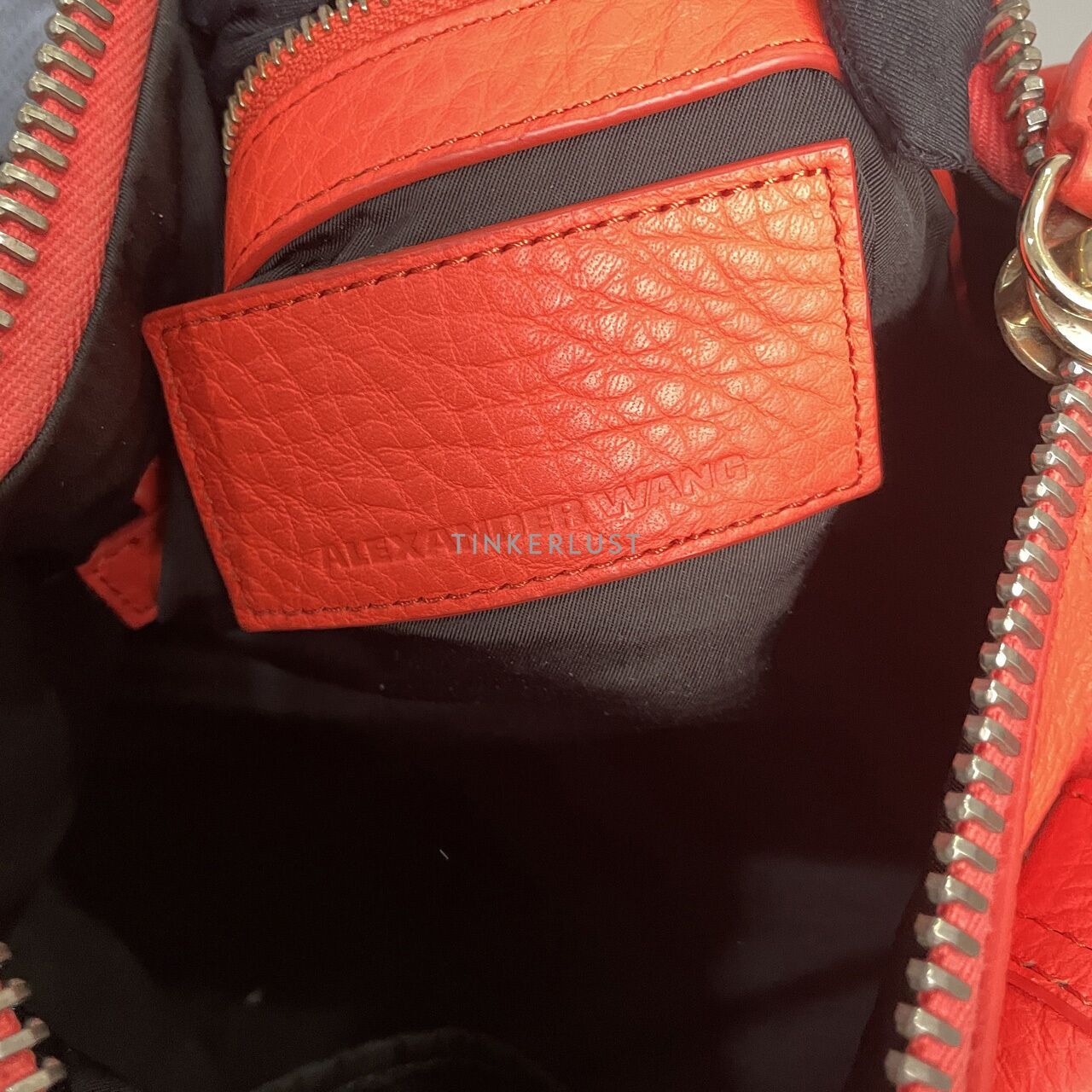 Alexander Wang Rocco Red Pebbled Leather GHW Handbag