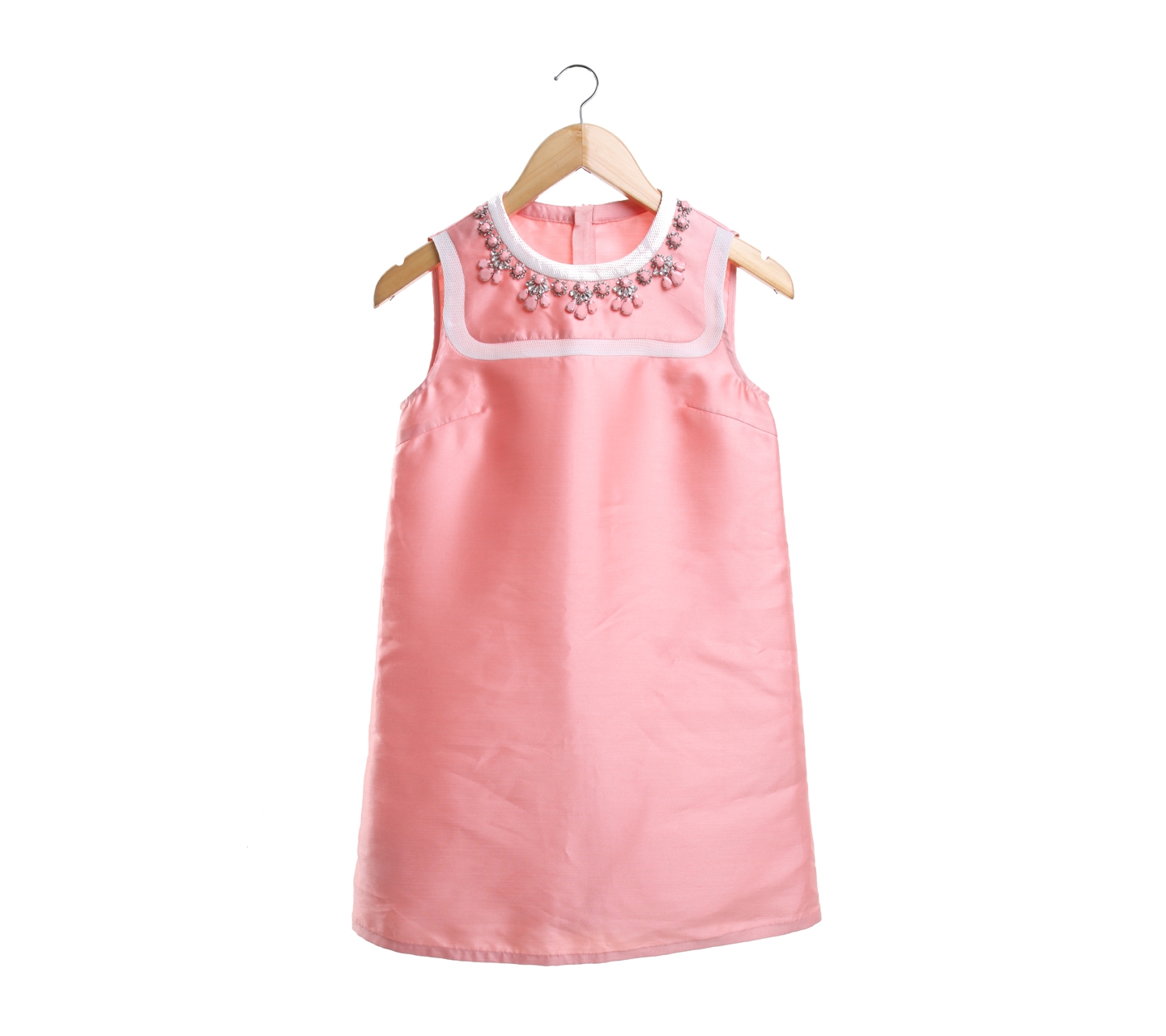 Pink Beads Mini Dress
