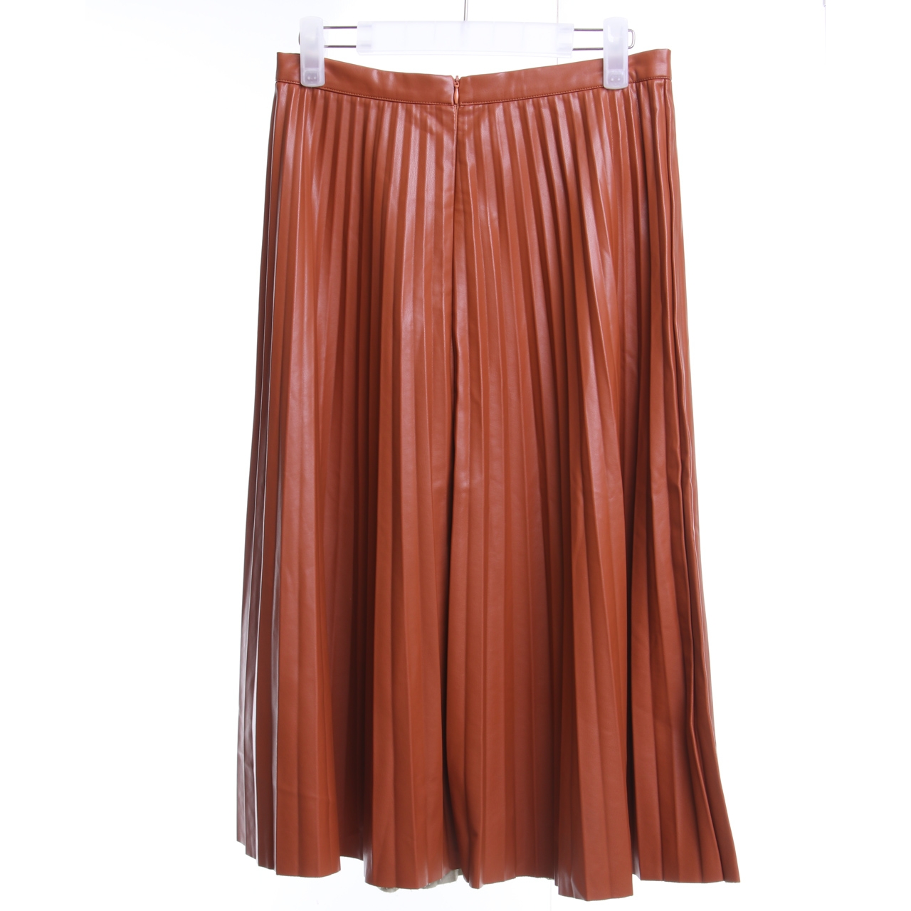 Pomelo Brown Pleated Skirt