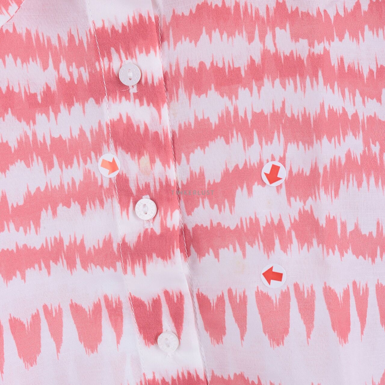Jaspal White & Pink Coral Shirt Cropped