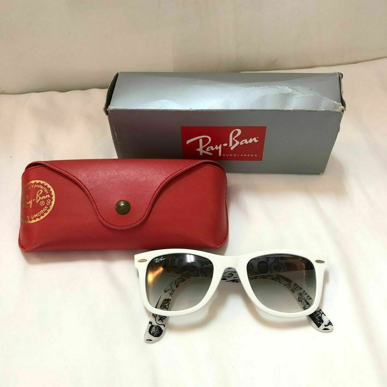 Ray Ban White Sunglasses