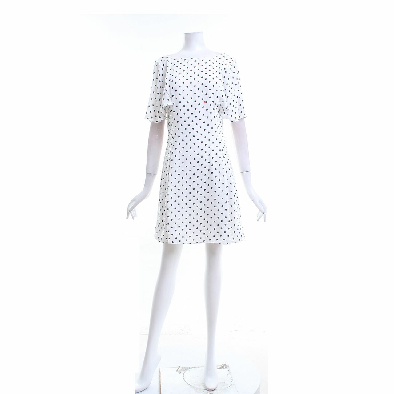 Zara White Polkadot Mini Dress