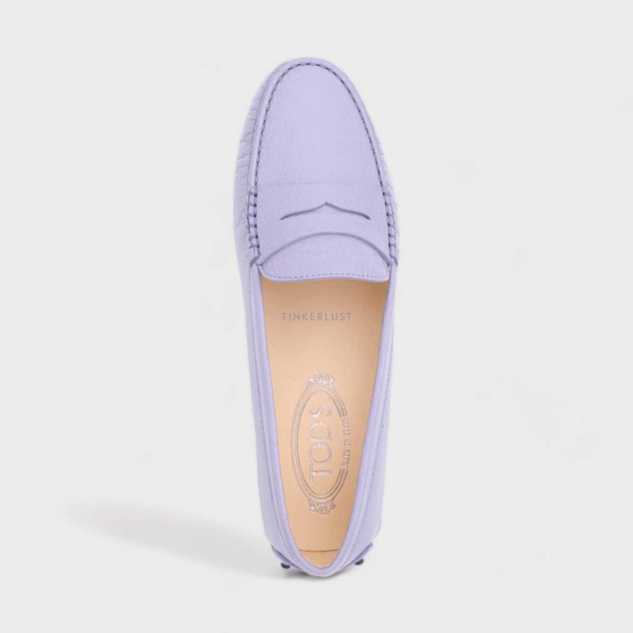 TOD'S Women Gommino Driving Shoes in Violet Grained Leather