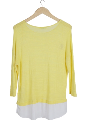 Yellow Knit Top