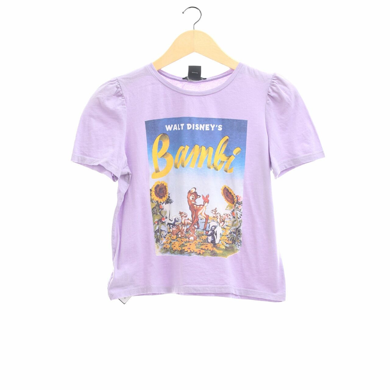 Zara Lilac Printed T-Shirt