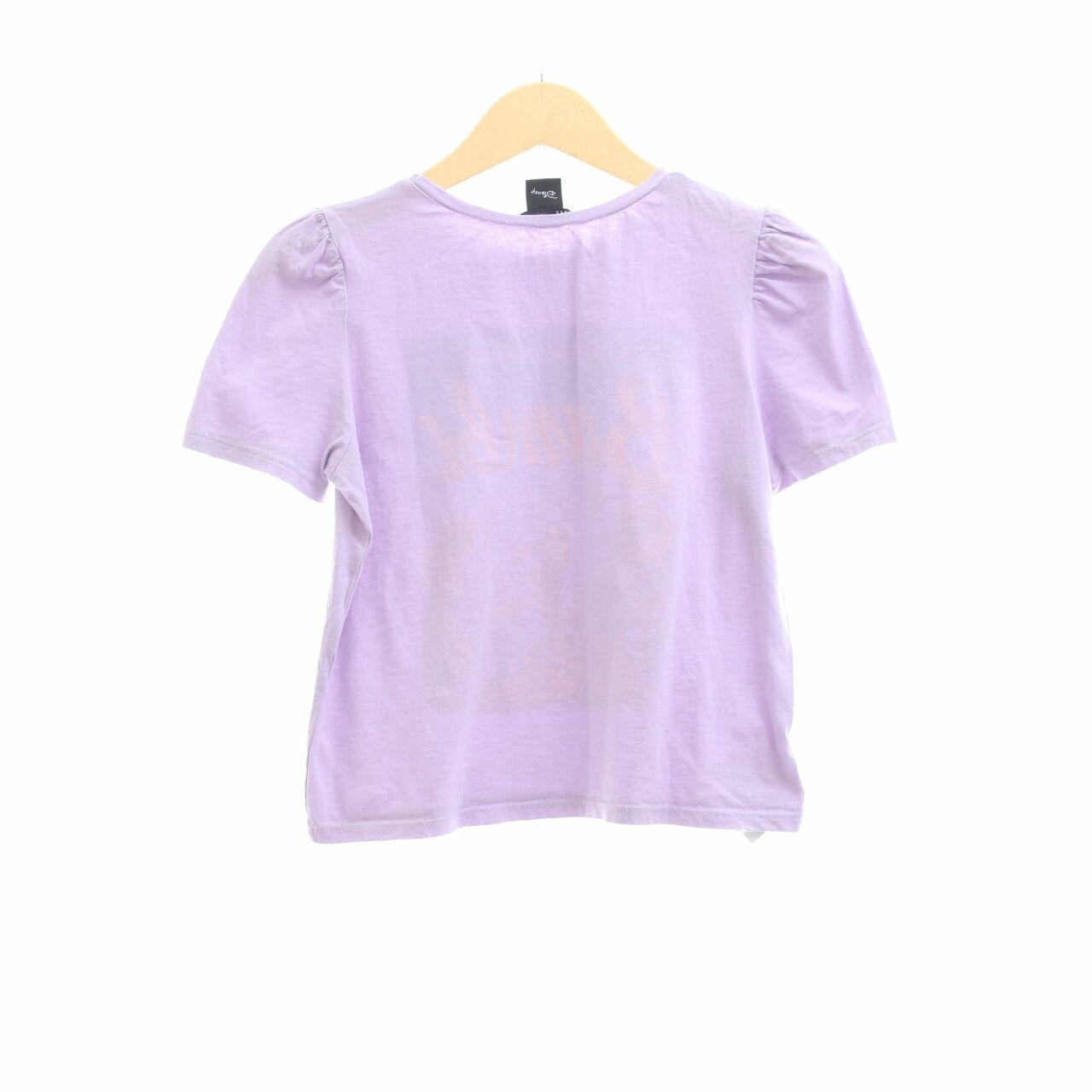 Zara Lilac Printed T-Shirt