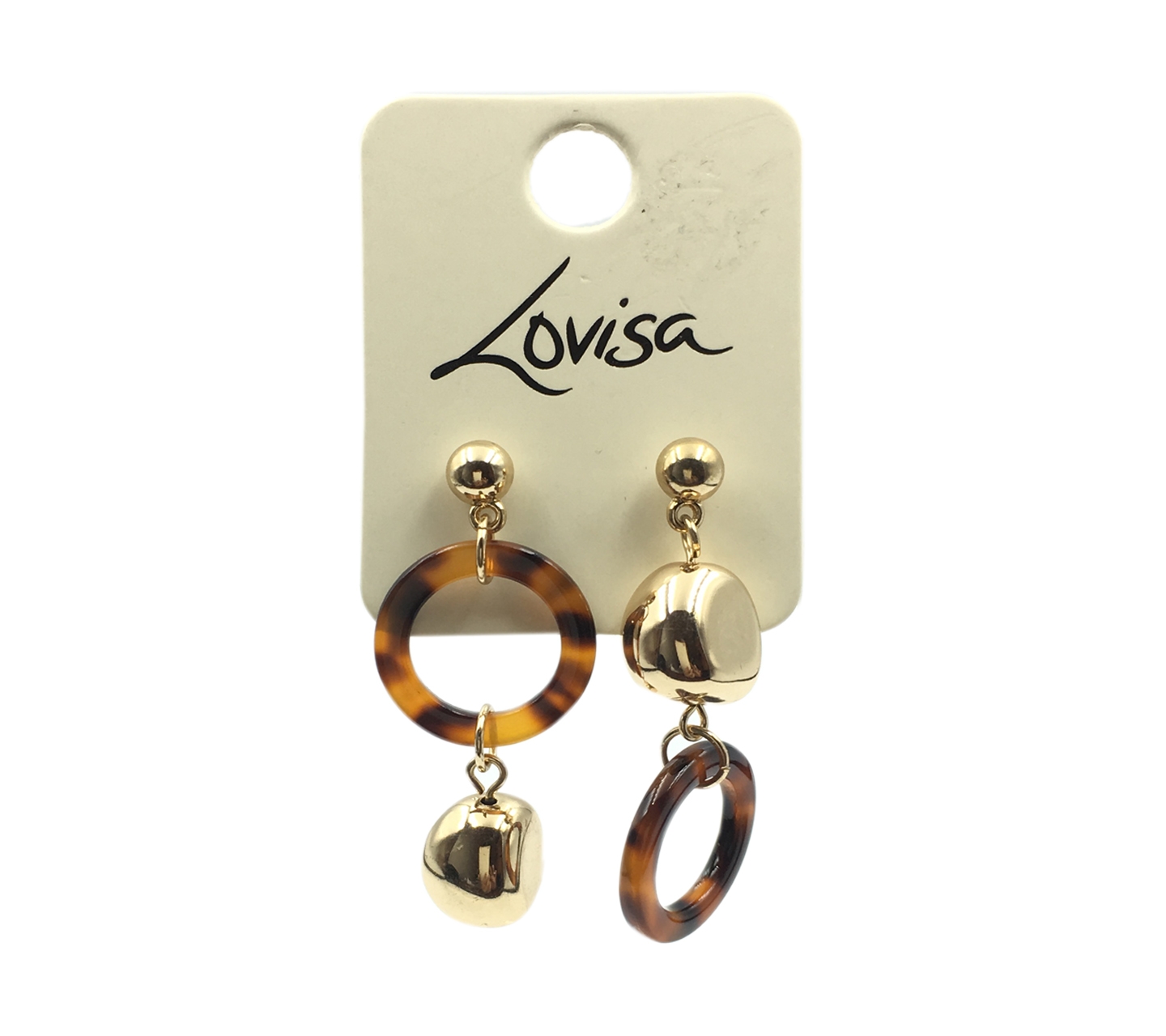 Lovisa brown gold earrings