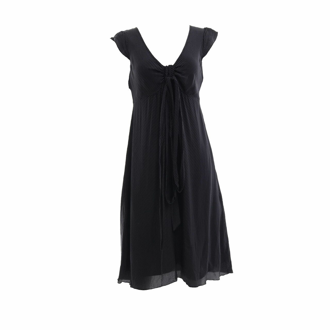 Caroll Black Midi Dress