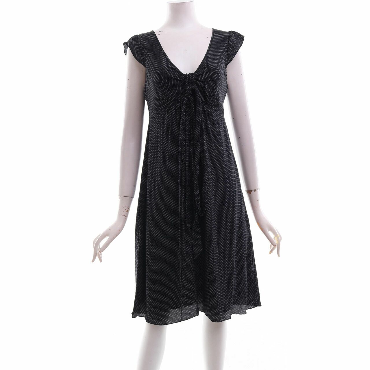 Caroll Black Midi Dress
