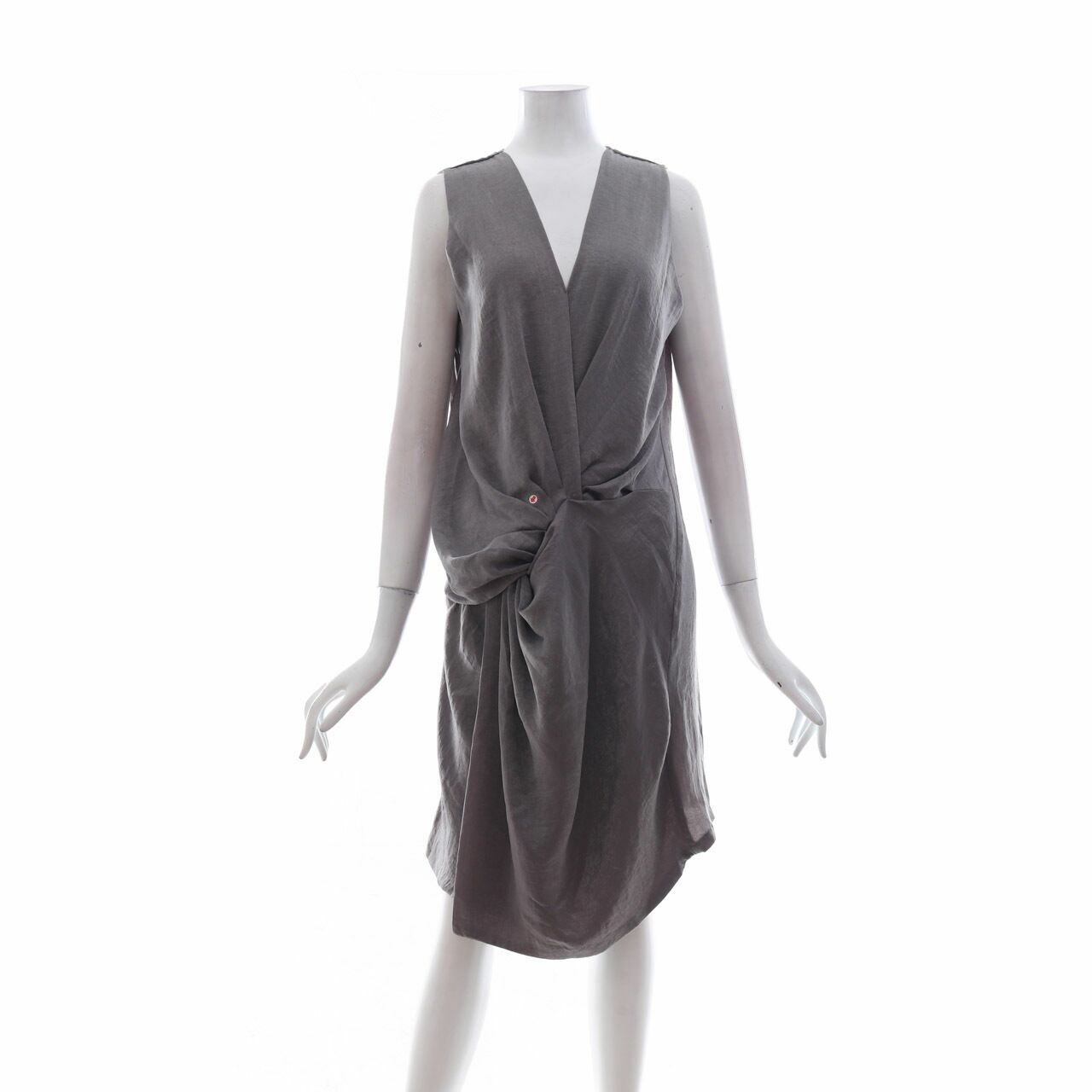 SAUL Grey Midi Dress