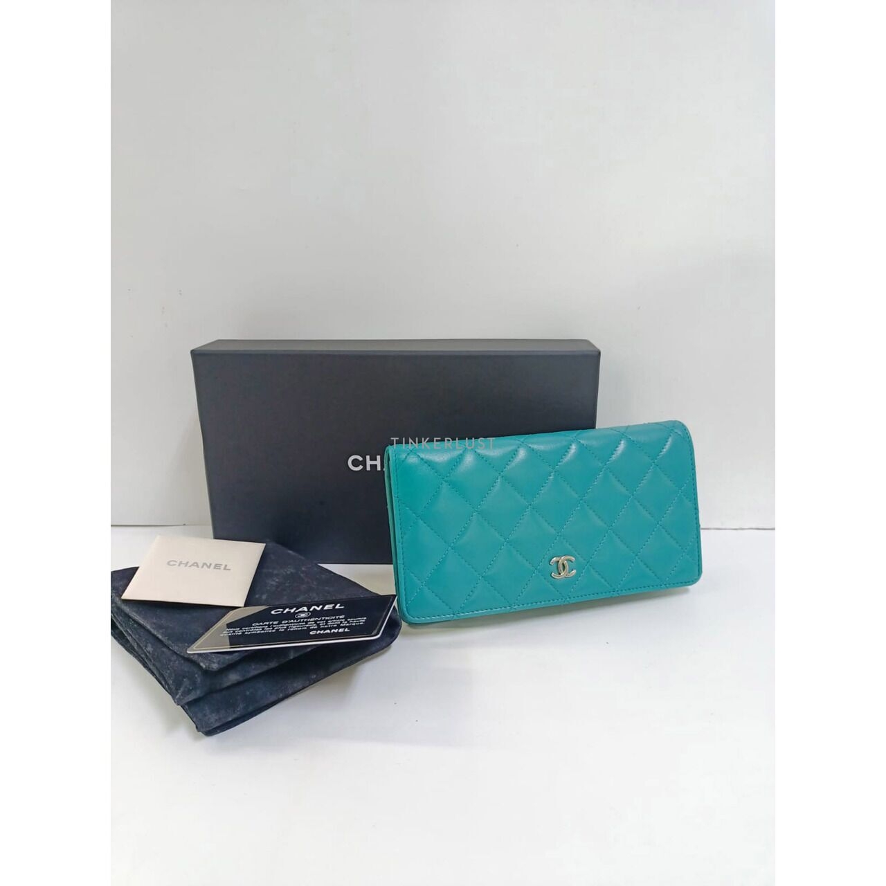 Chanel Blue Tosca Lambskin #19 SHW Wallet