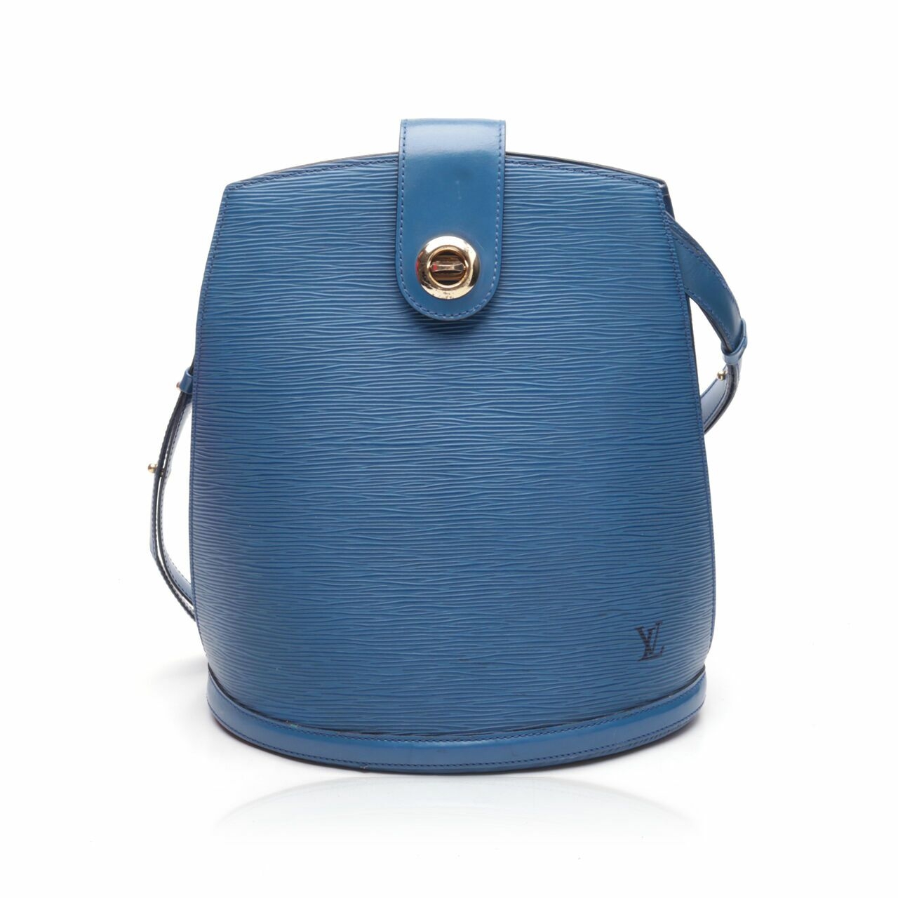  Louis Vuitton Vintage Cluny Blue Epi Leather Shoulder Bag