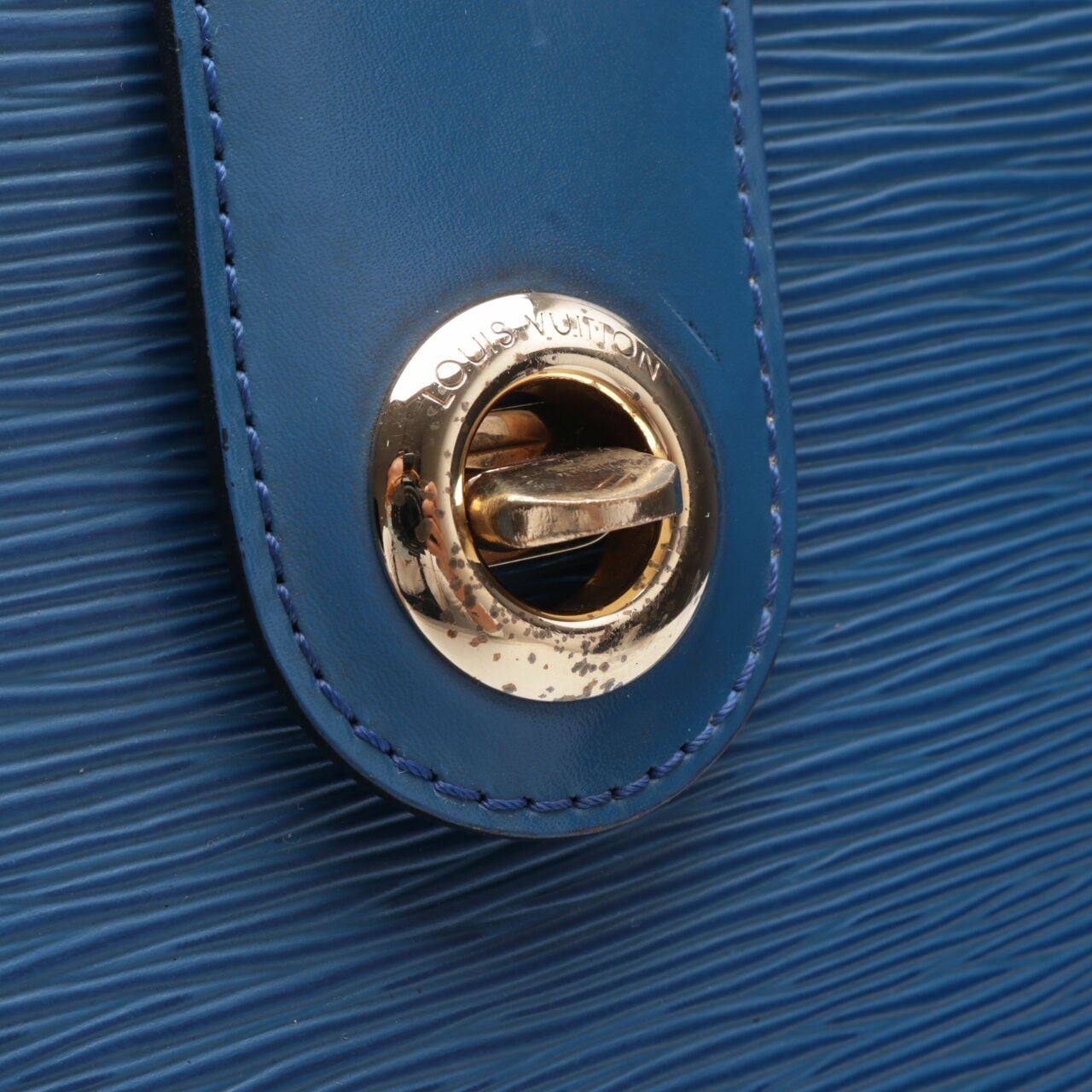  Louis Vuitton Vintage Cluny Blue Epi Leather Shoulder Bag