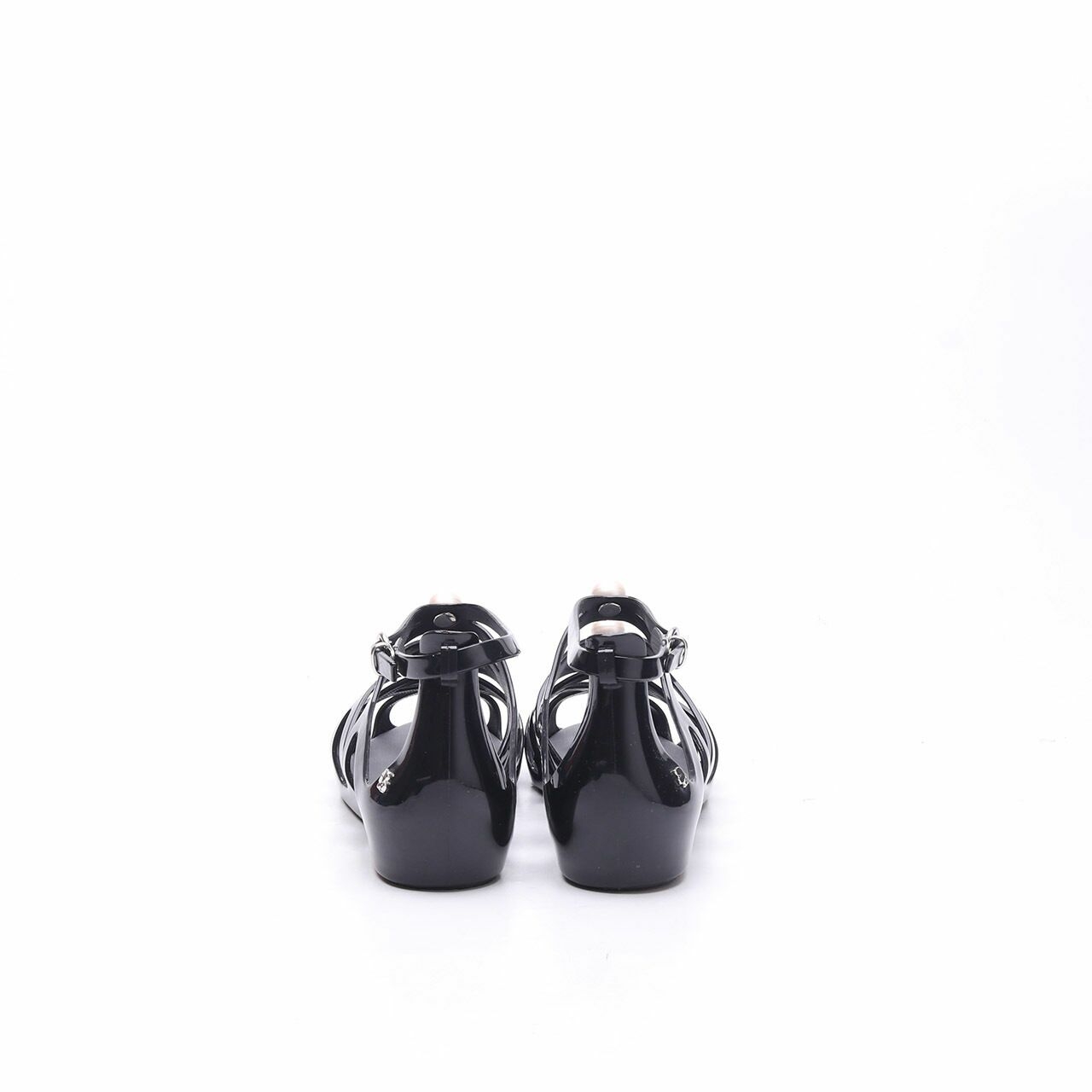 Melissa x Karl Lagerfeld Black Violatta Pearl Sandals	