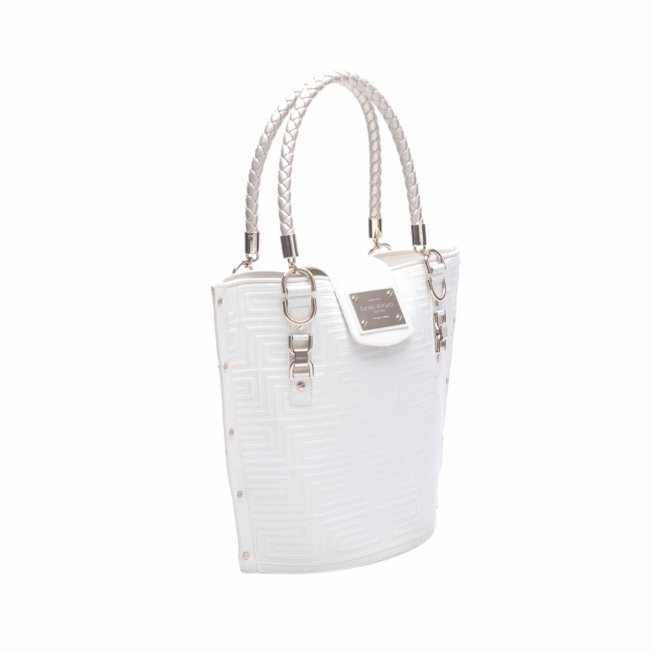 Gianni Versace White Shoulder Bag
