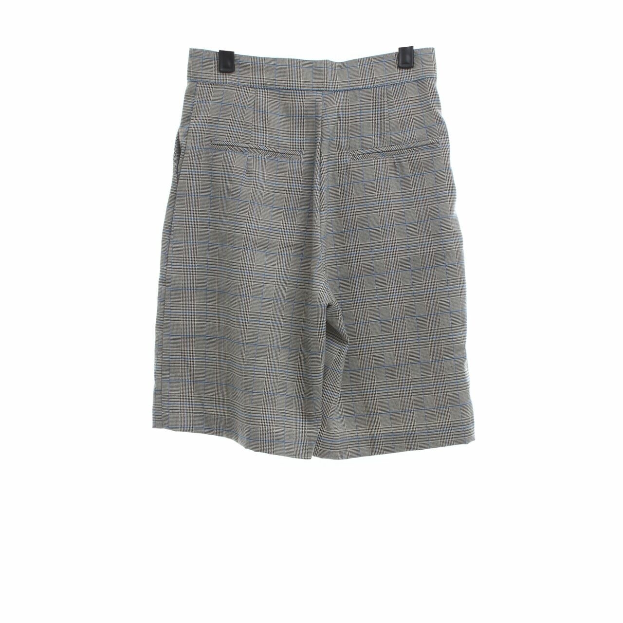 Status Quo Grey Houndstooth Cropped Pants