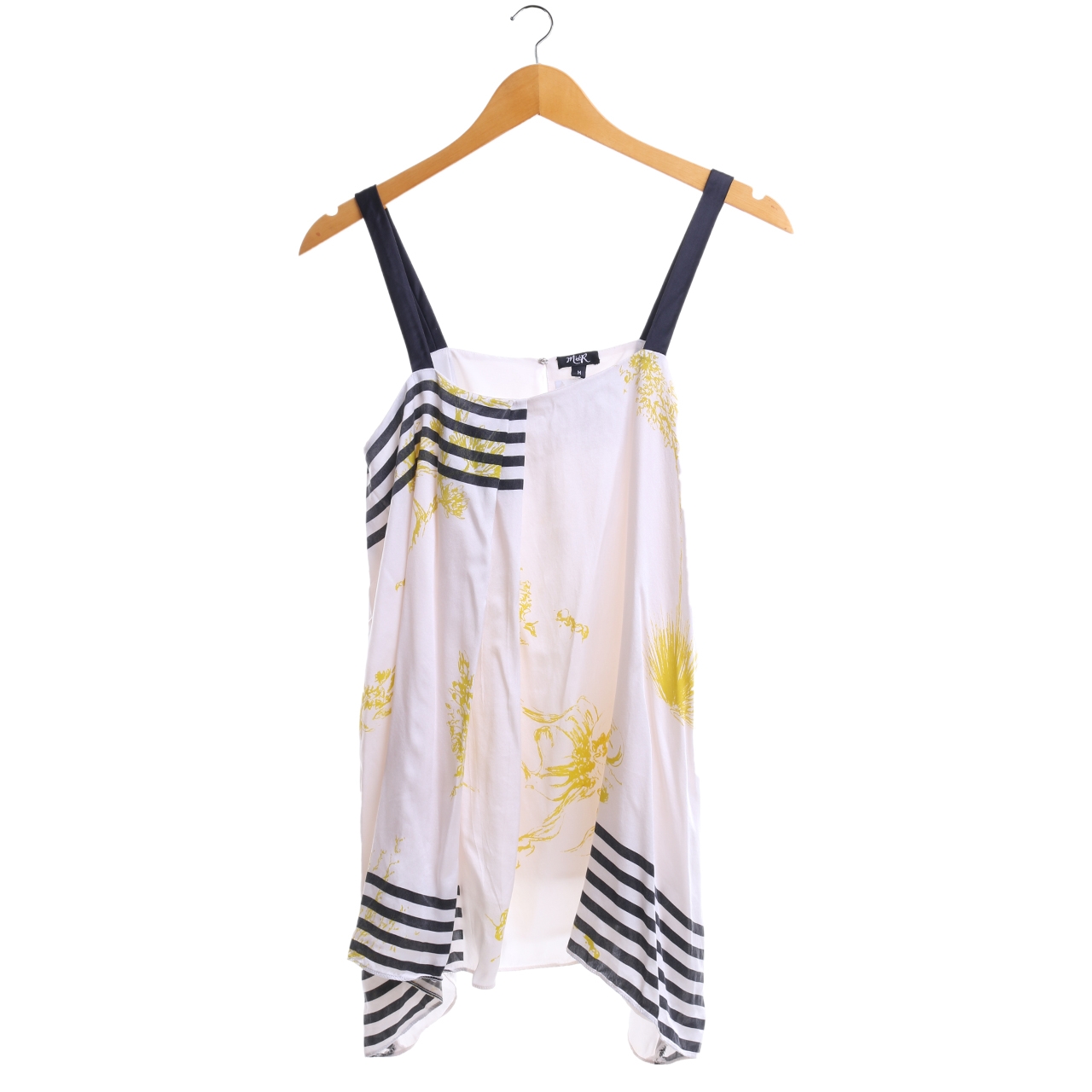 Mier Off White Patterned Sleeveless