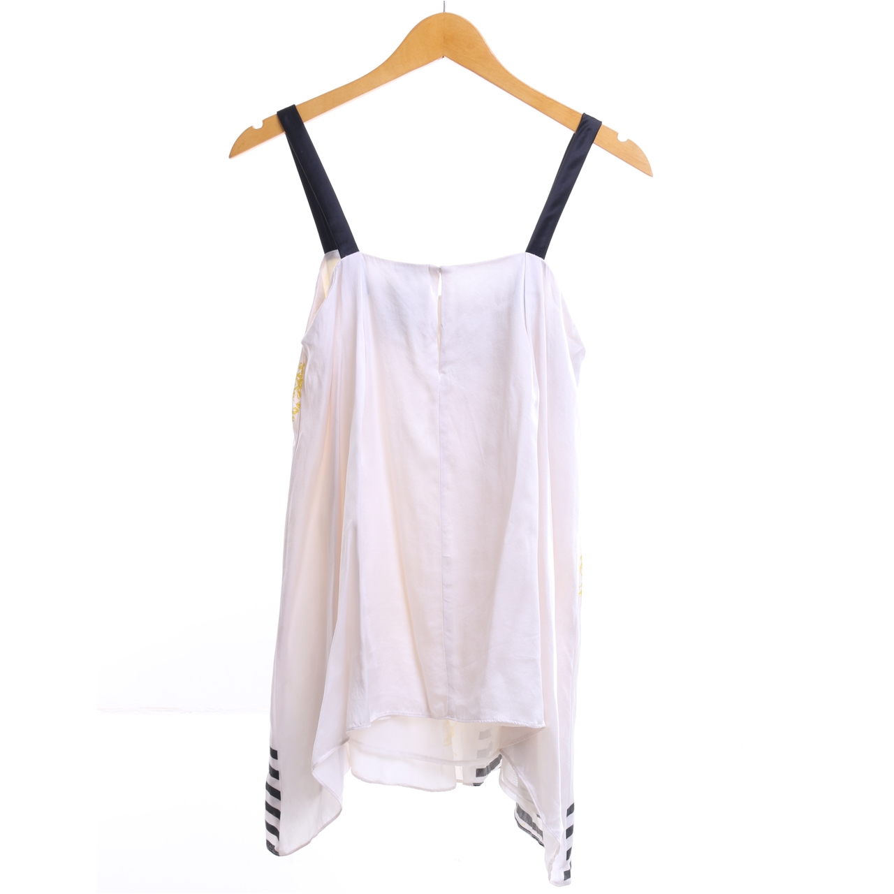 Mier Off White Patterned Sleeveless