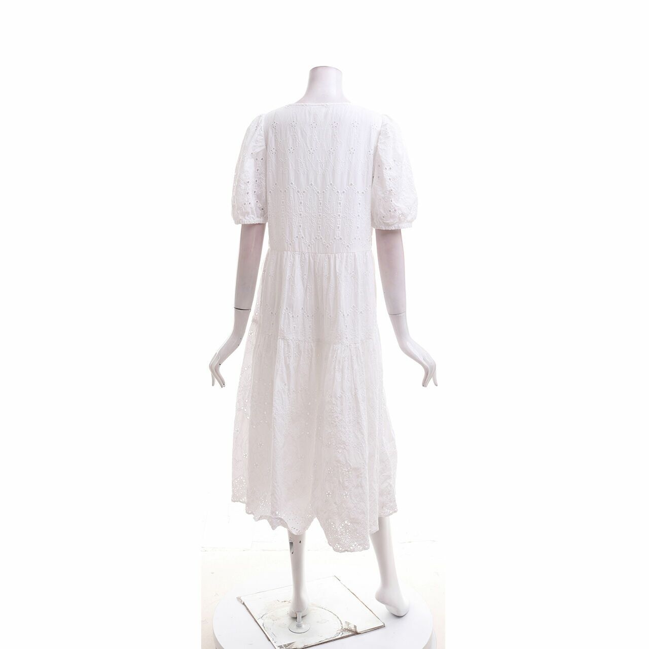H&M White Midi Dress