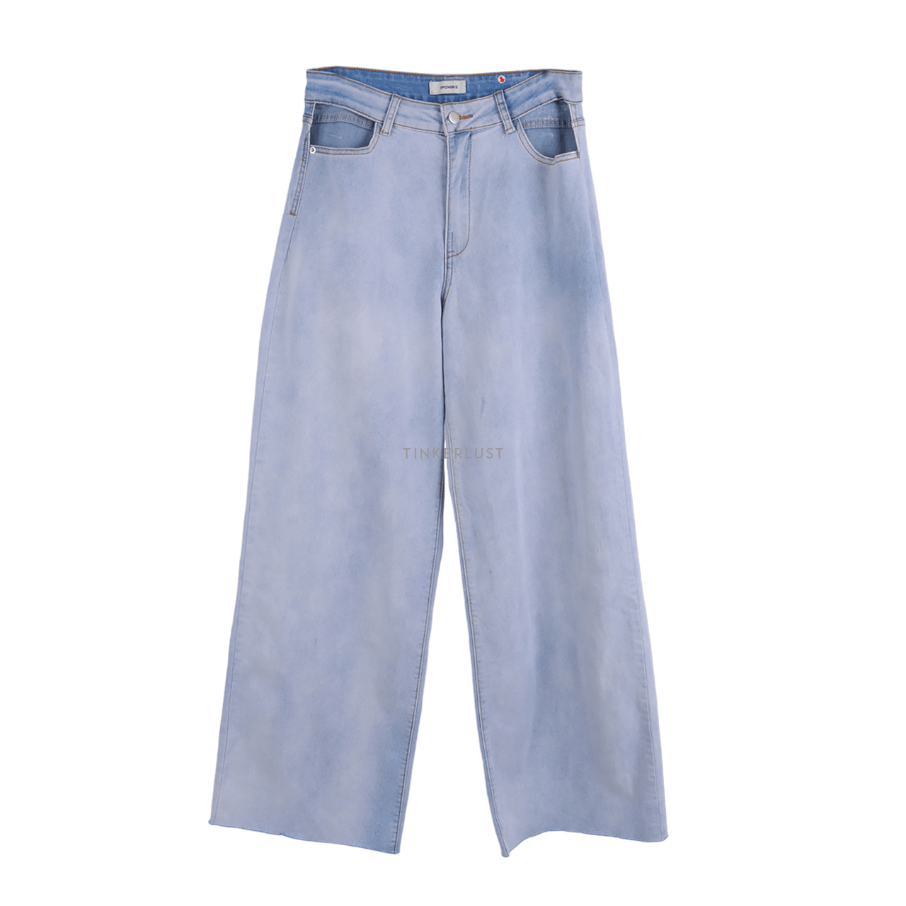 3Mongkis Blue Unfinished Jeans Long Pants