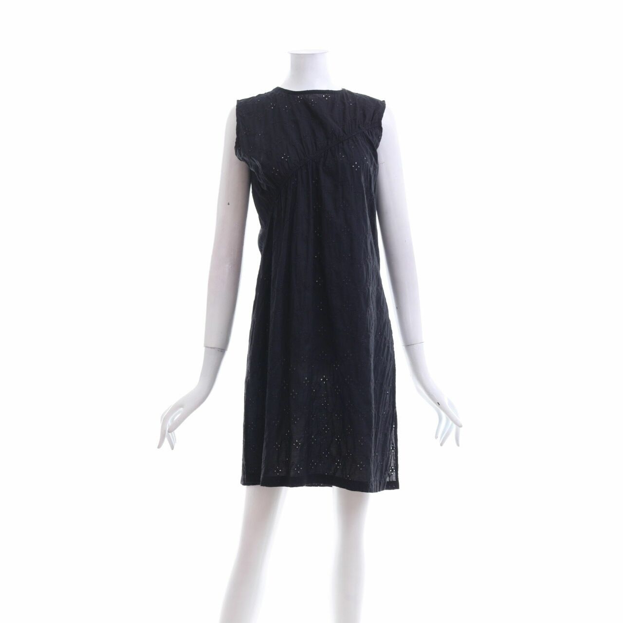 Tees And Scissors Black Perforeated Mini Dress