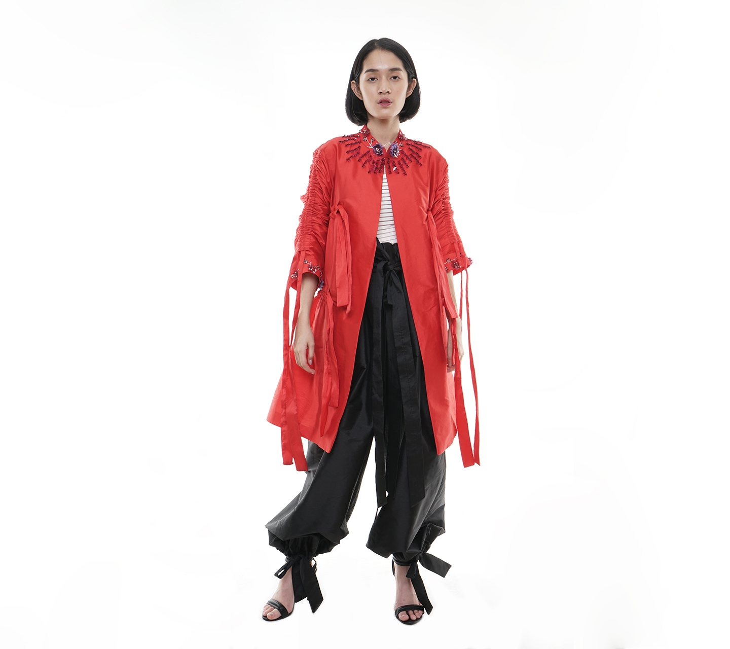 Sebe11as Red with Beads Outerwear