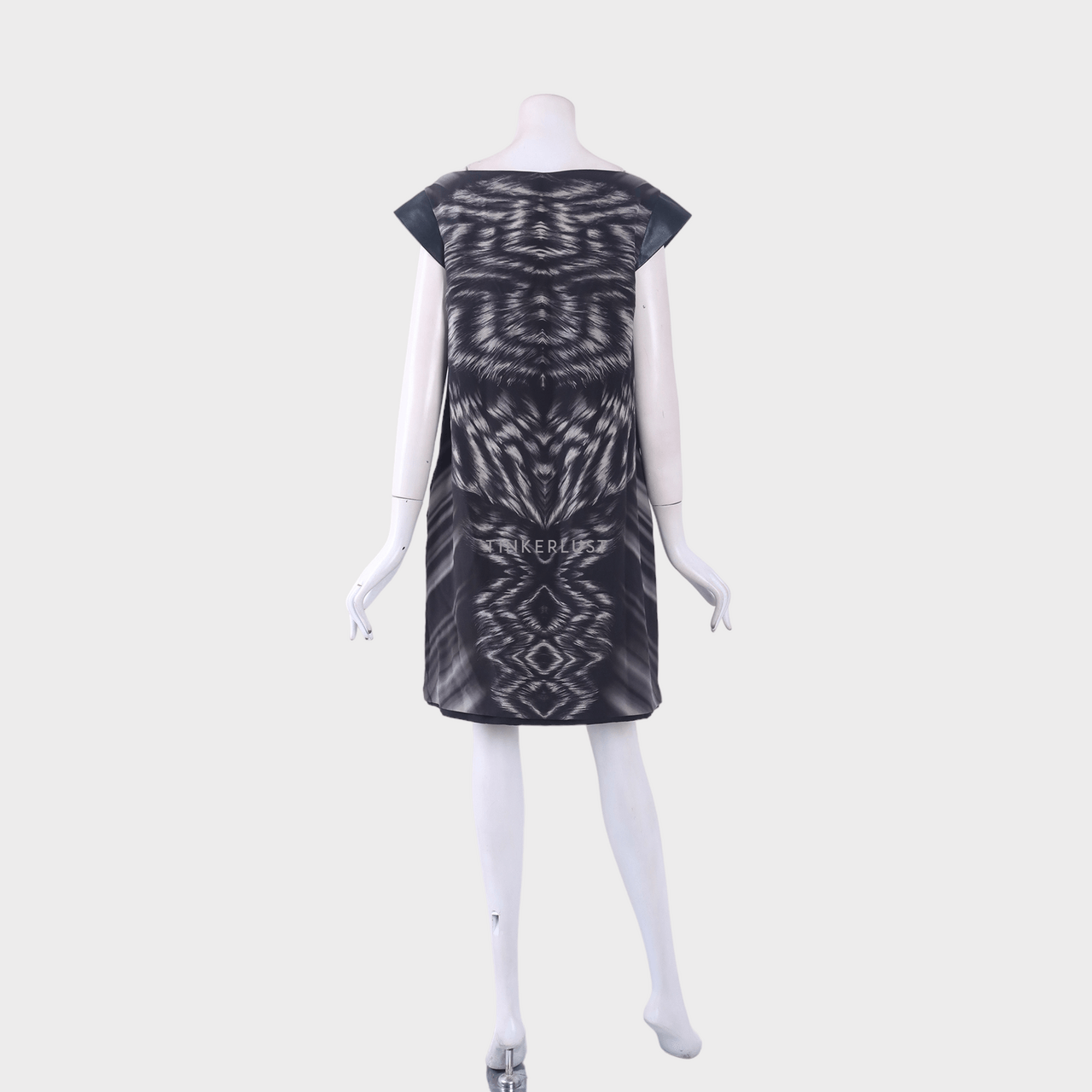 Sportmax Black Pattern Mini Dress