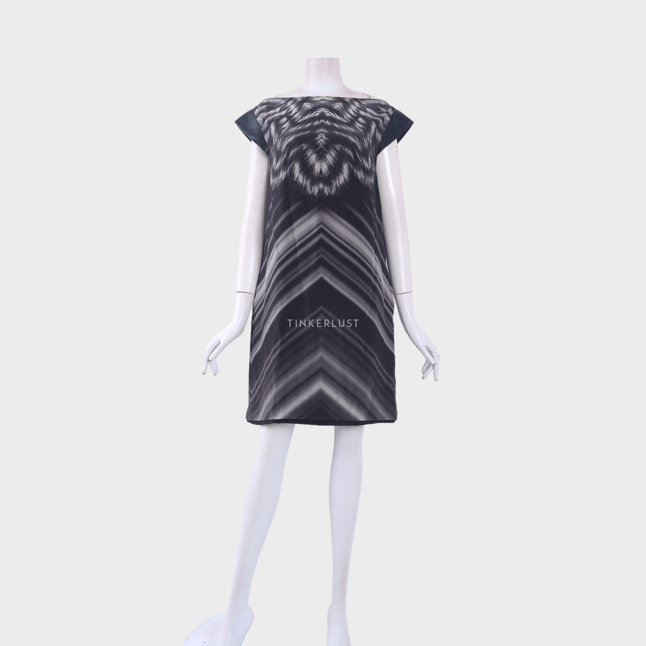 Sportmax Black Pattern Mini Dress