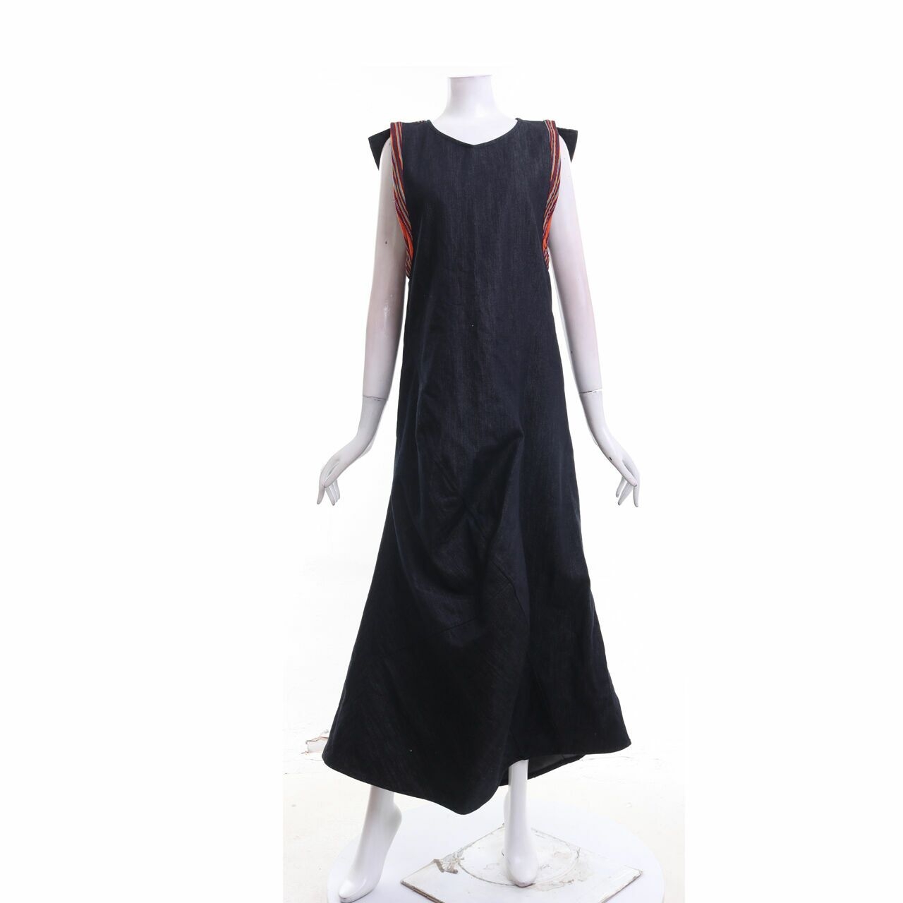 Edbe Black Denim Midi Dress