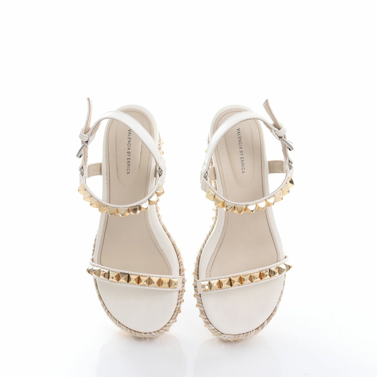 Valencia By Enrica White Wedges