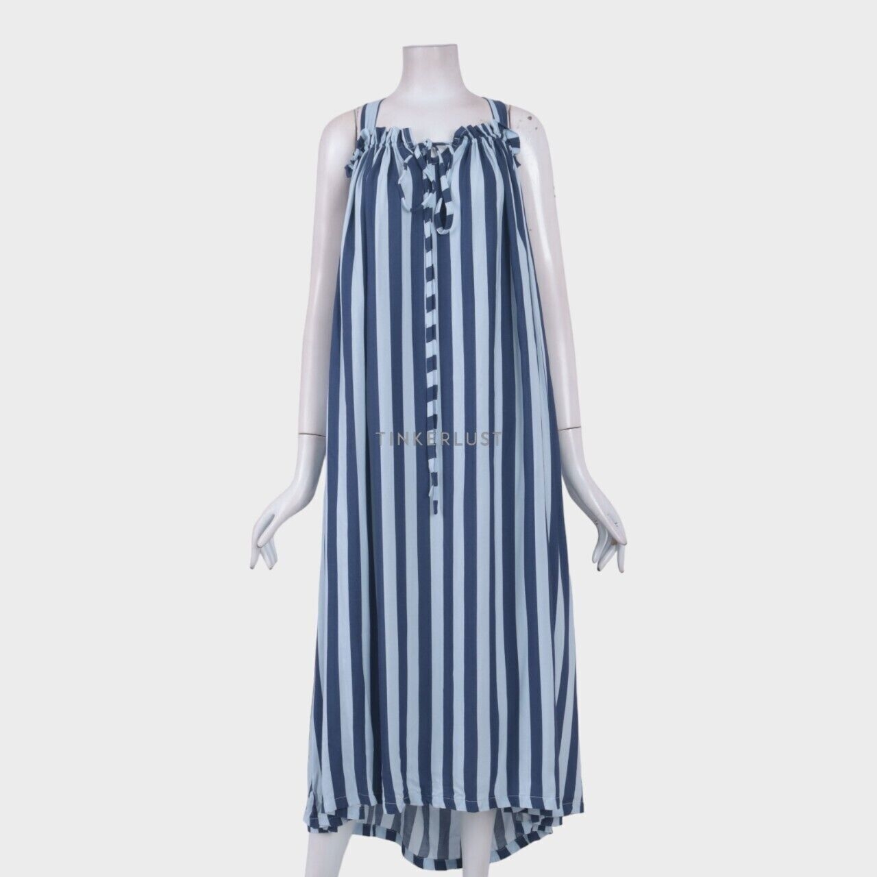 Sare/Studio Blue & Navy Stripes Long Dress