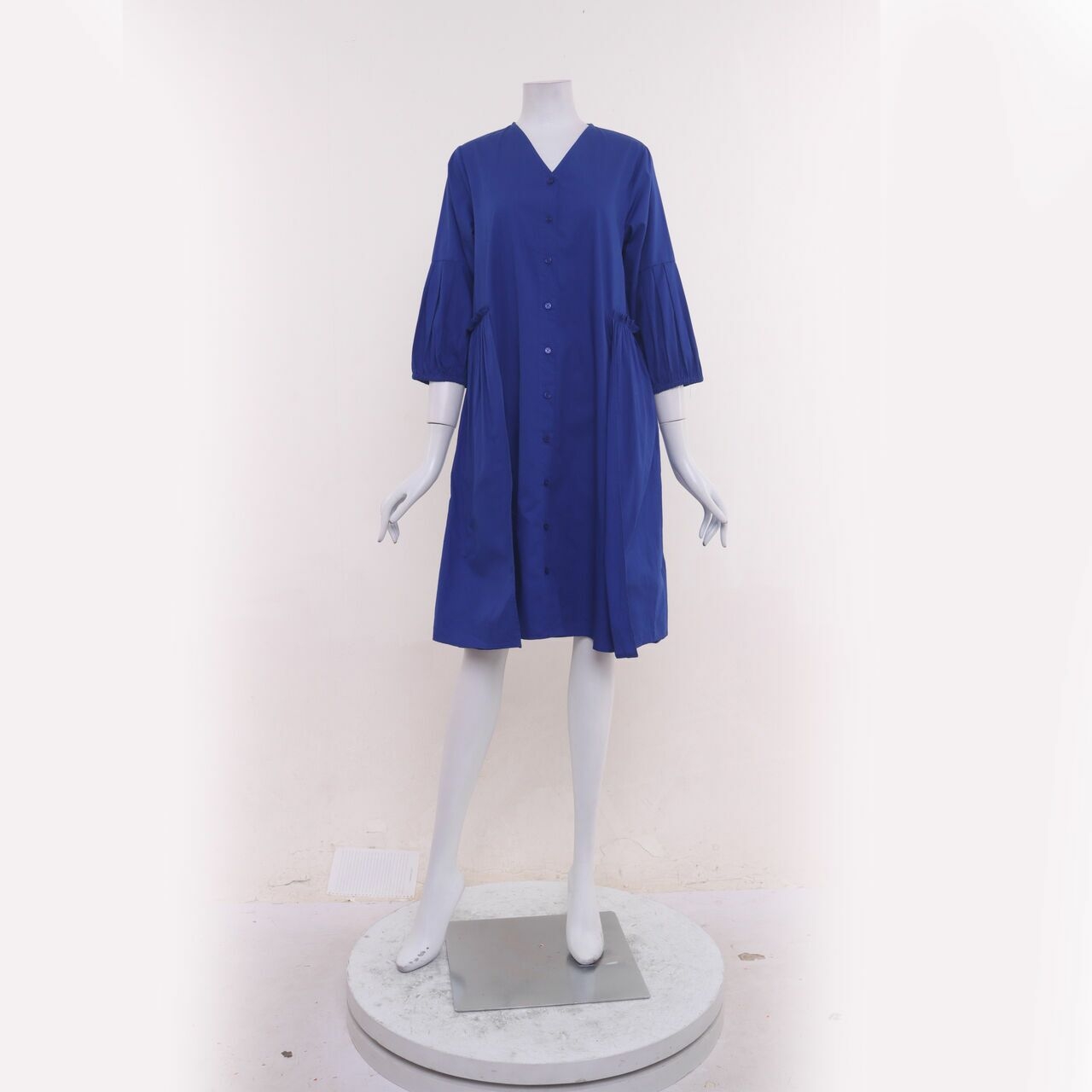 Cotton Ink Dark Blue Mini Dress