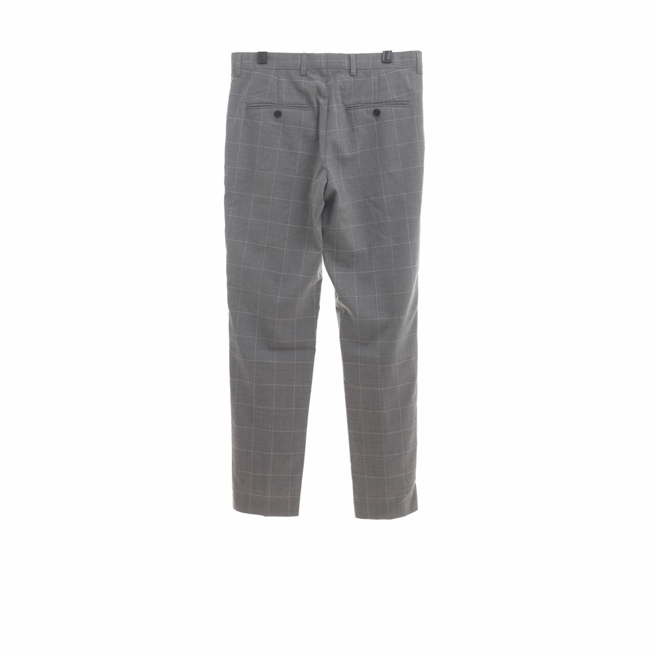 H&M Grey Plaid Long Pants