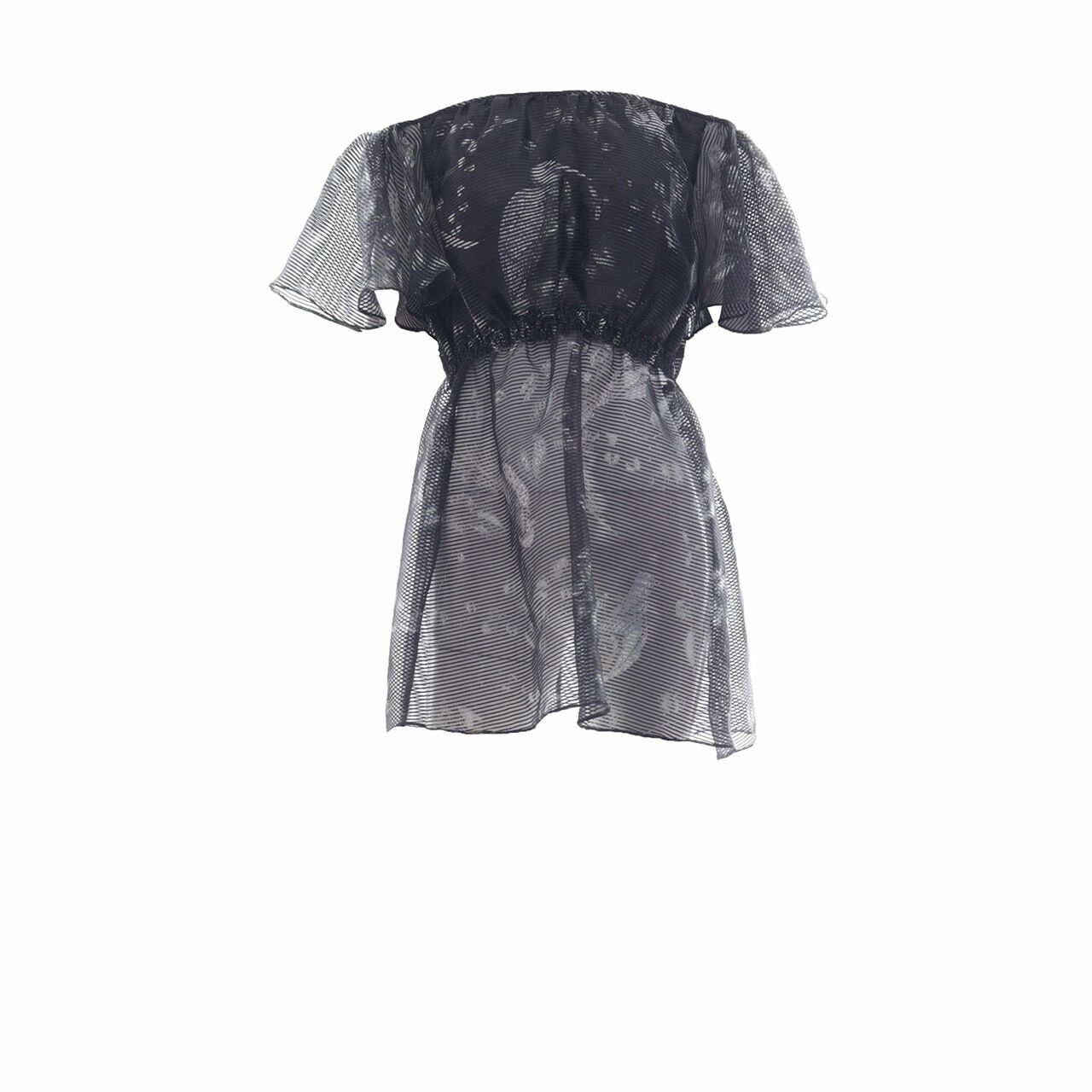 Private Collection Black Sheer Blouse
