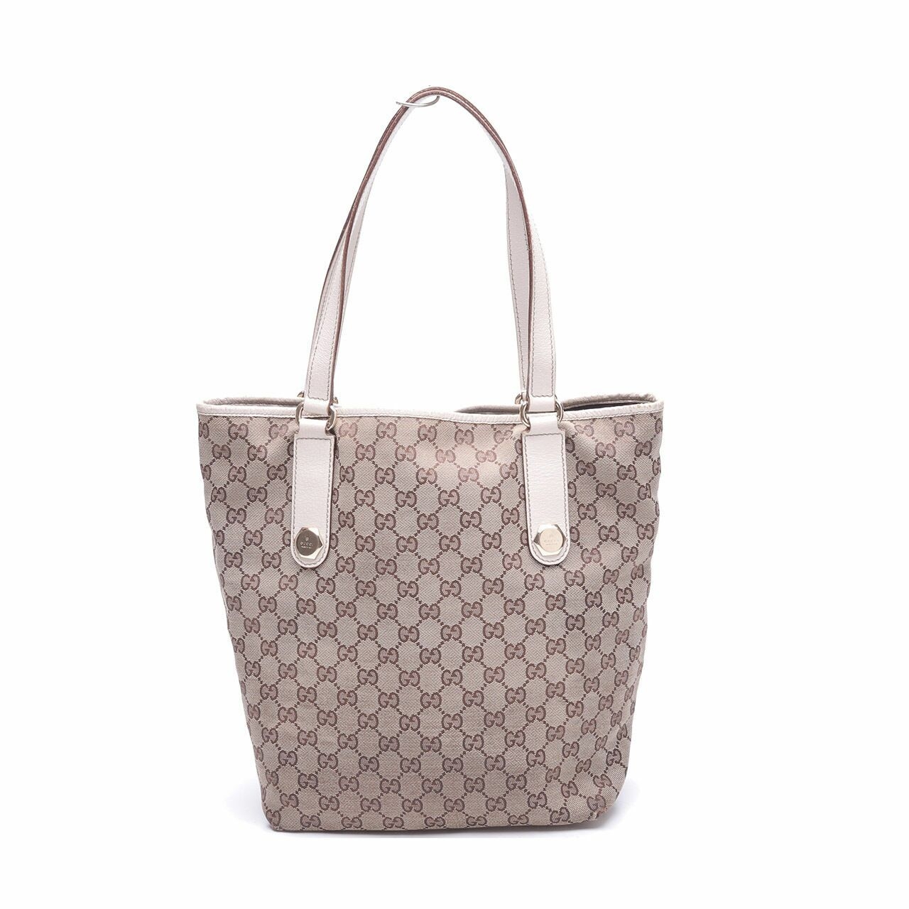 Gucci GG Monogram Chamy Brown/White Shoulder Bag