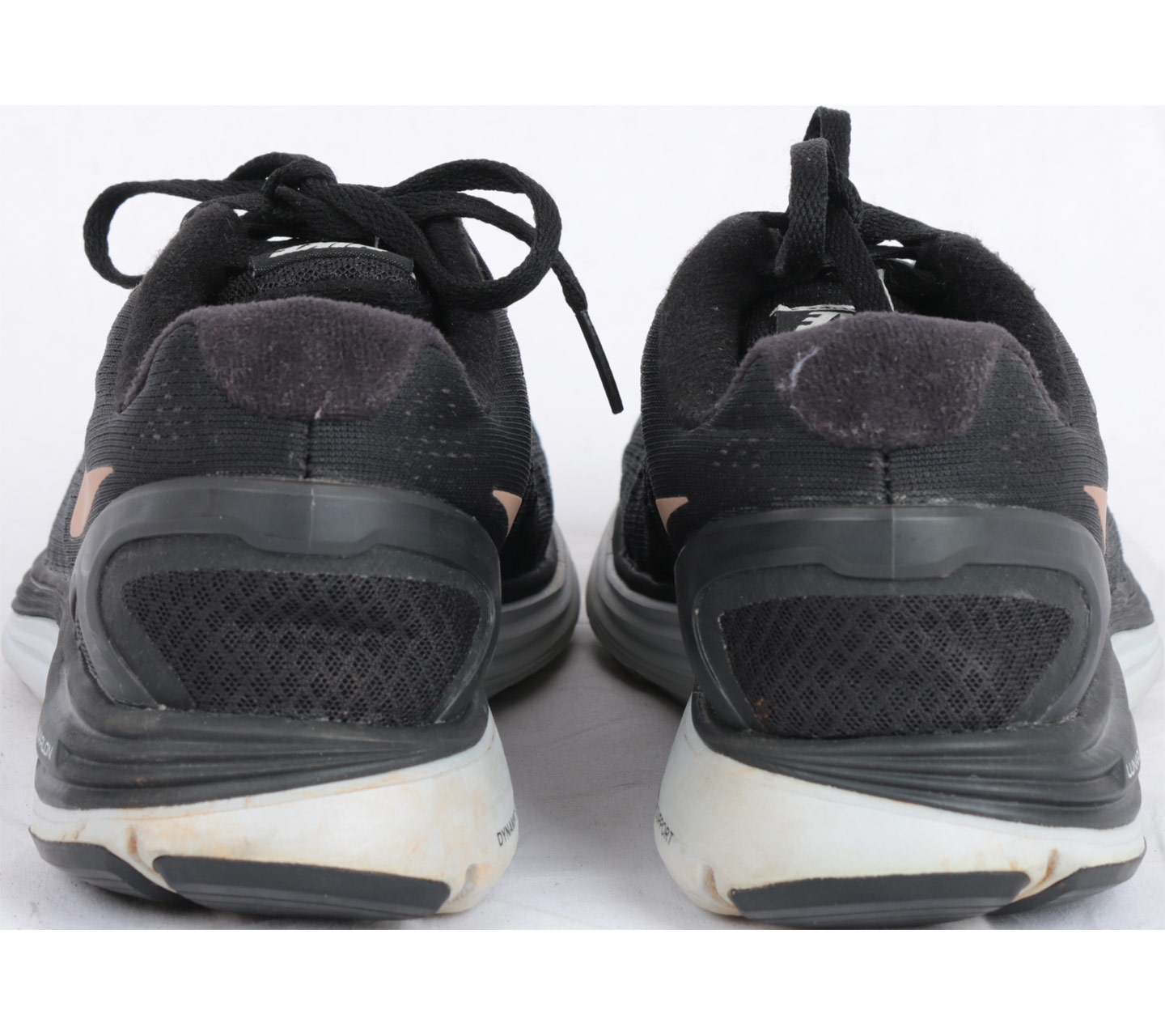 Nike Black And Grey Lunarglide+ 4 Ladies Running Shoes Sneakers