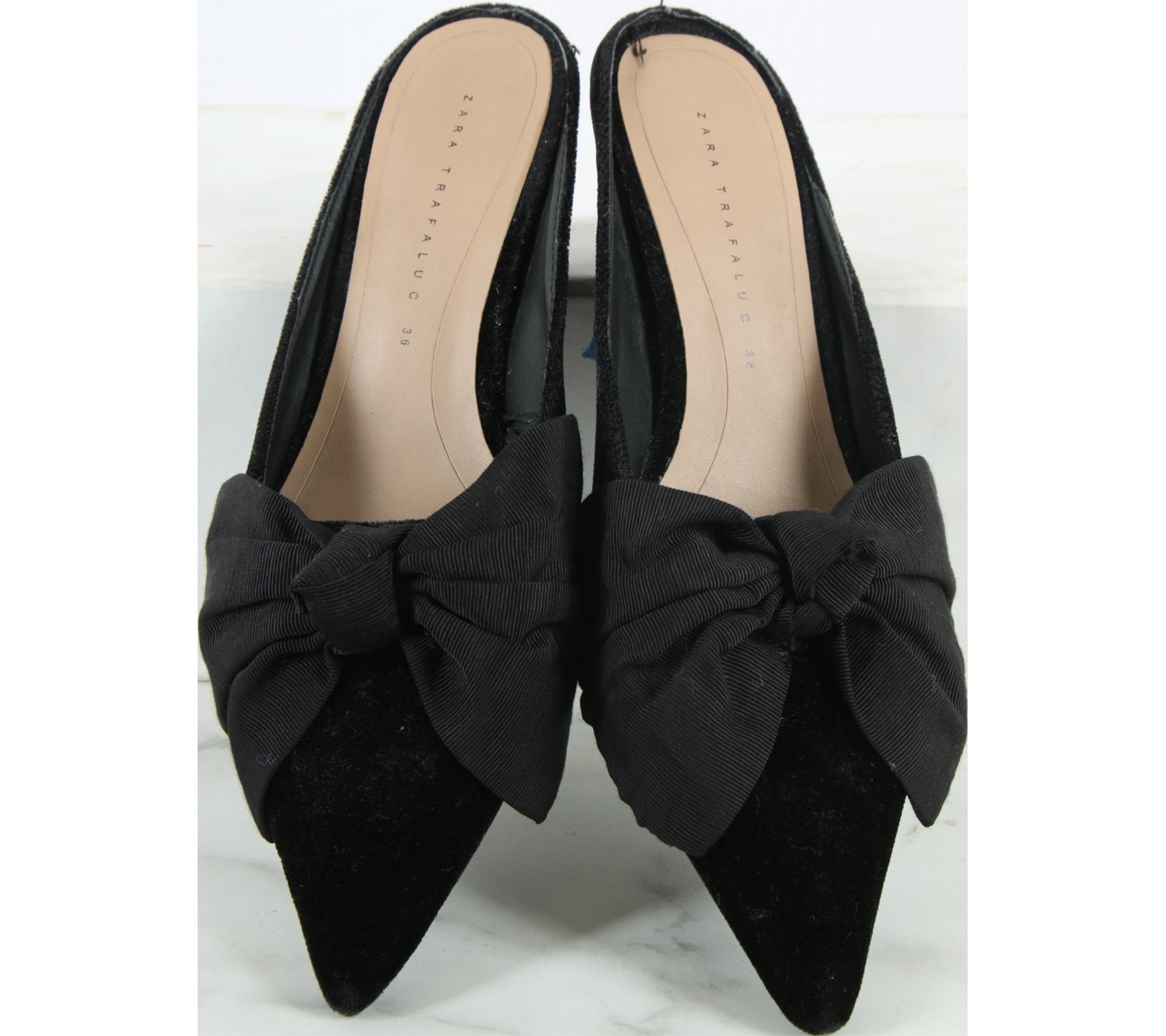 Zara Black Kitten Heels