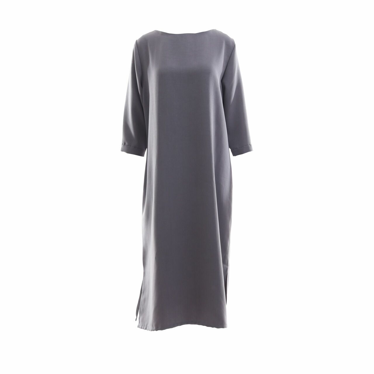 Nikicio White Label Grey Slit Midi Dress