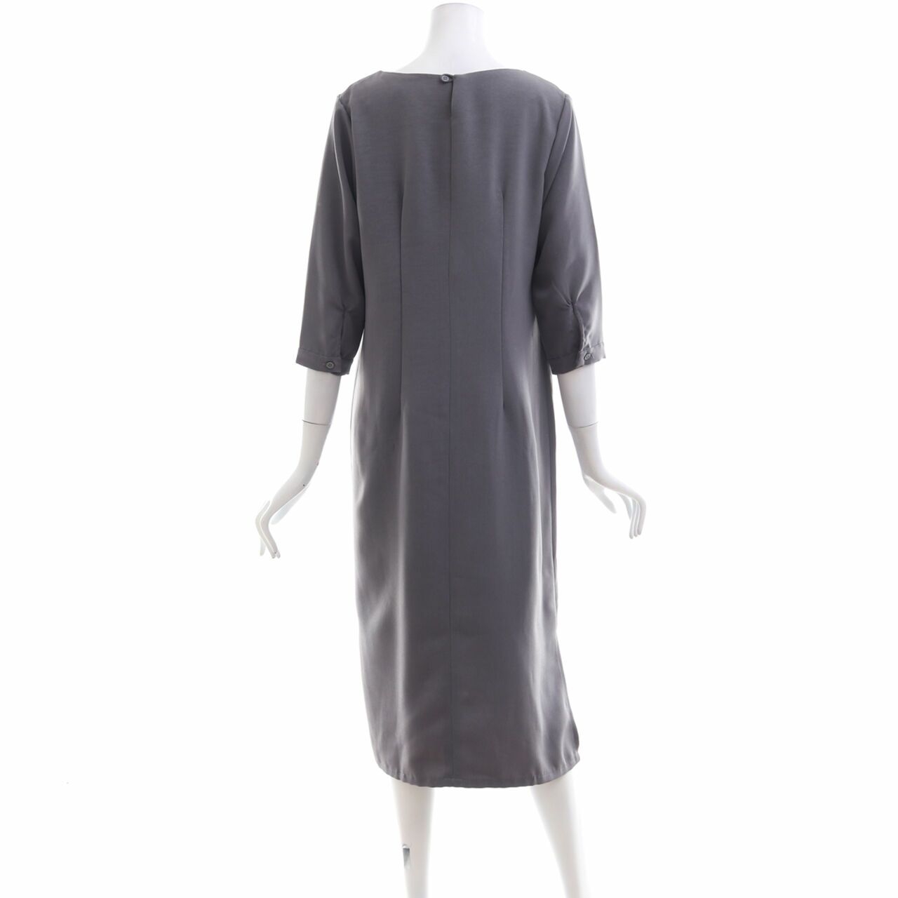 Nikicio White Label Grey Slit Midi Dress