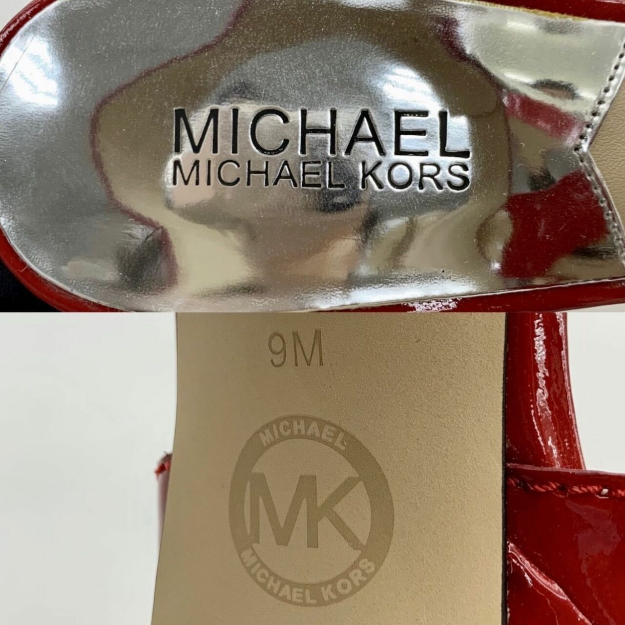 Michael Kors Patent Red Sandals Strappy Heels