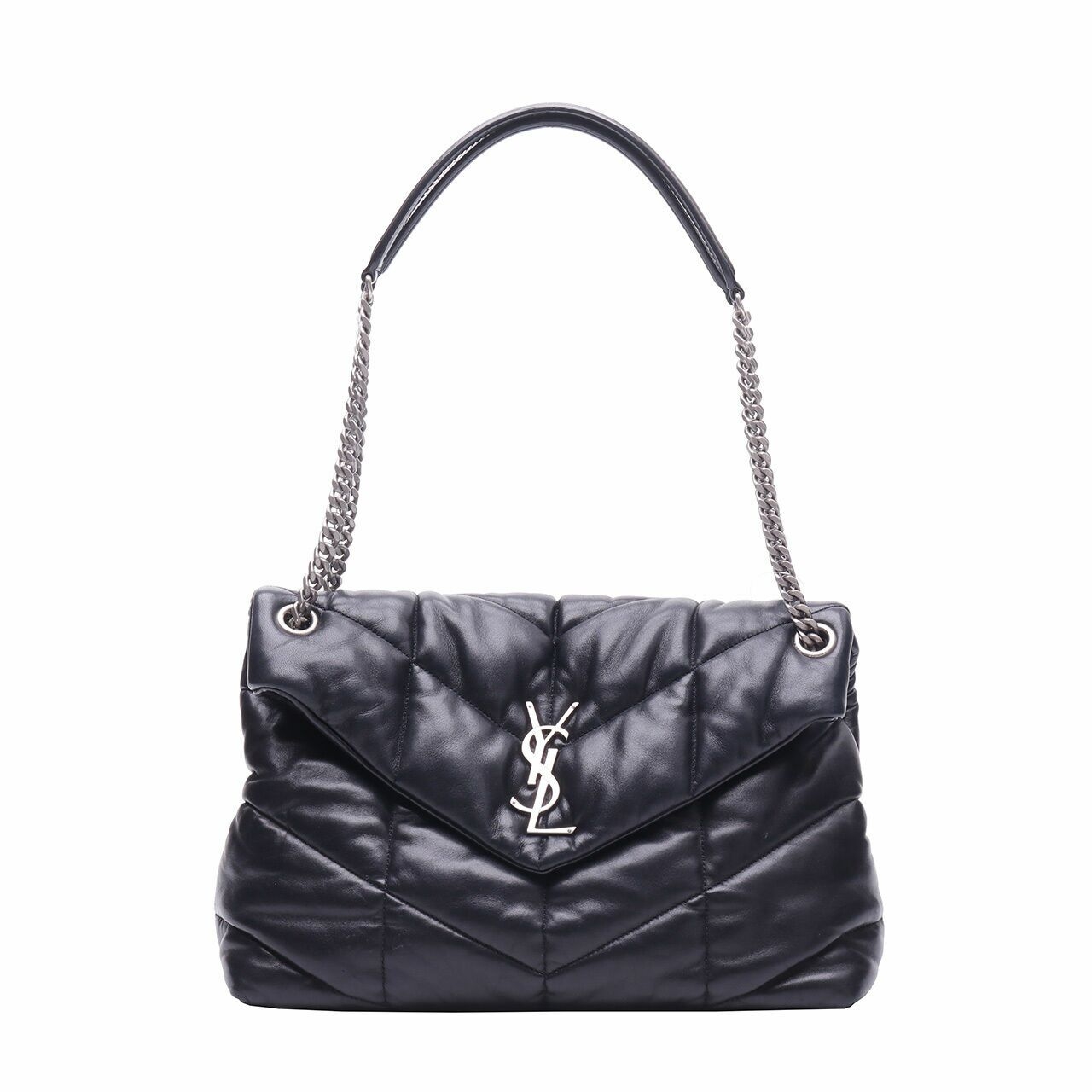 Yves Saint Laurent Loulou Black Quilted Shoulder Bag