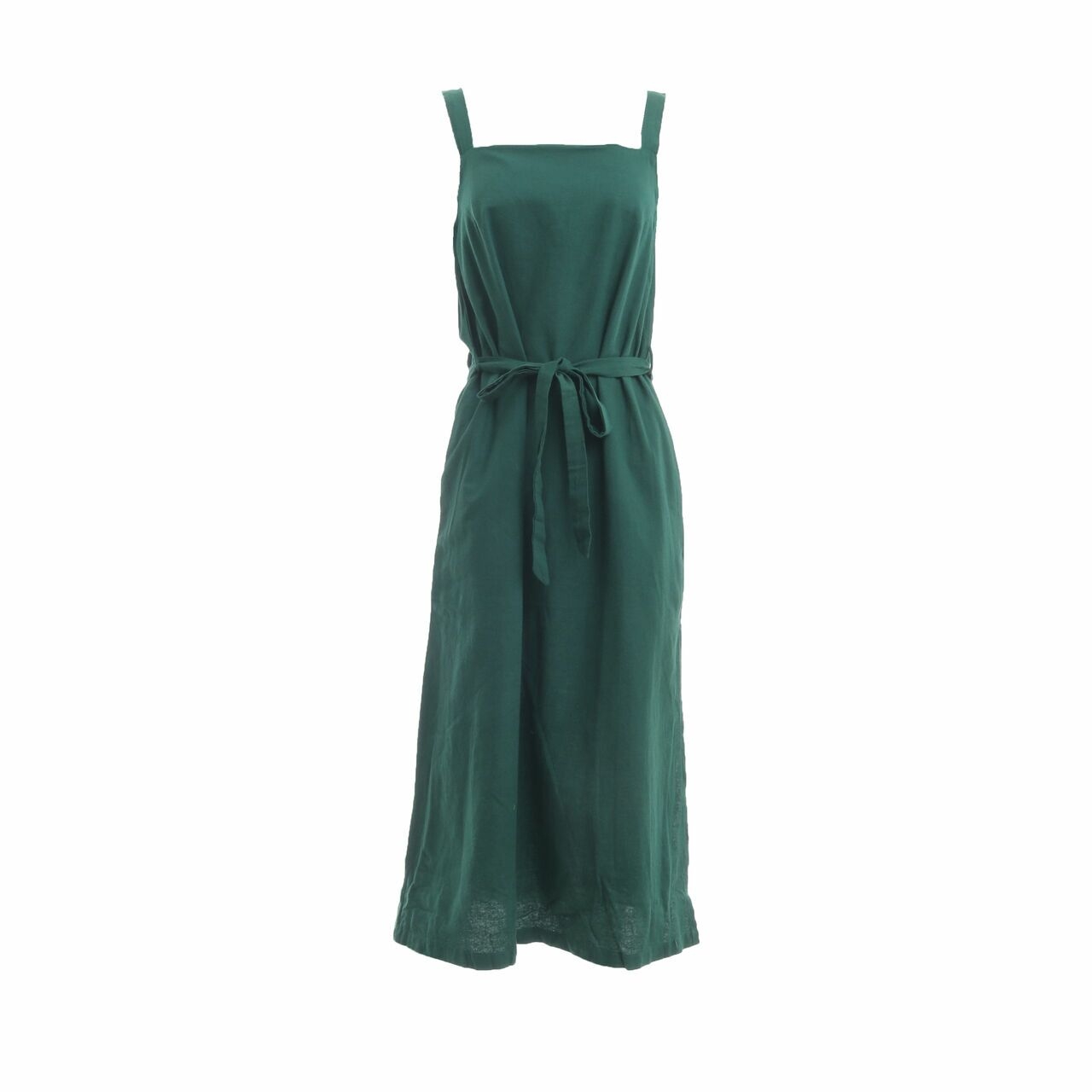 ATS The Label Green Slit Midi Dress