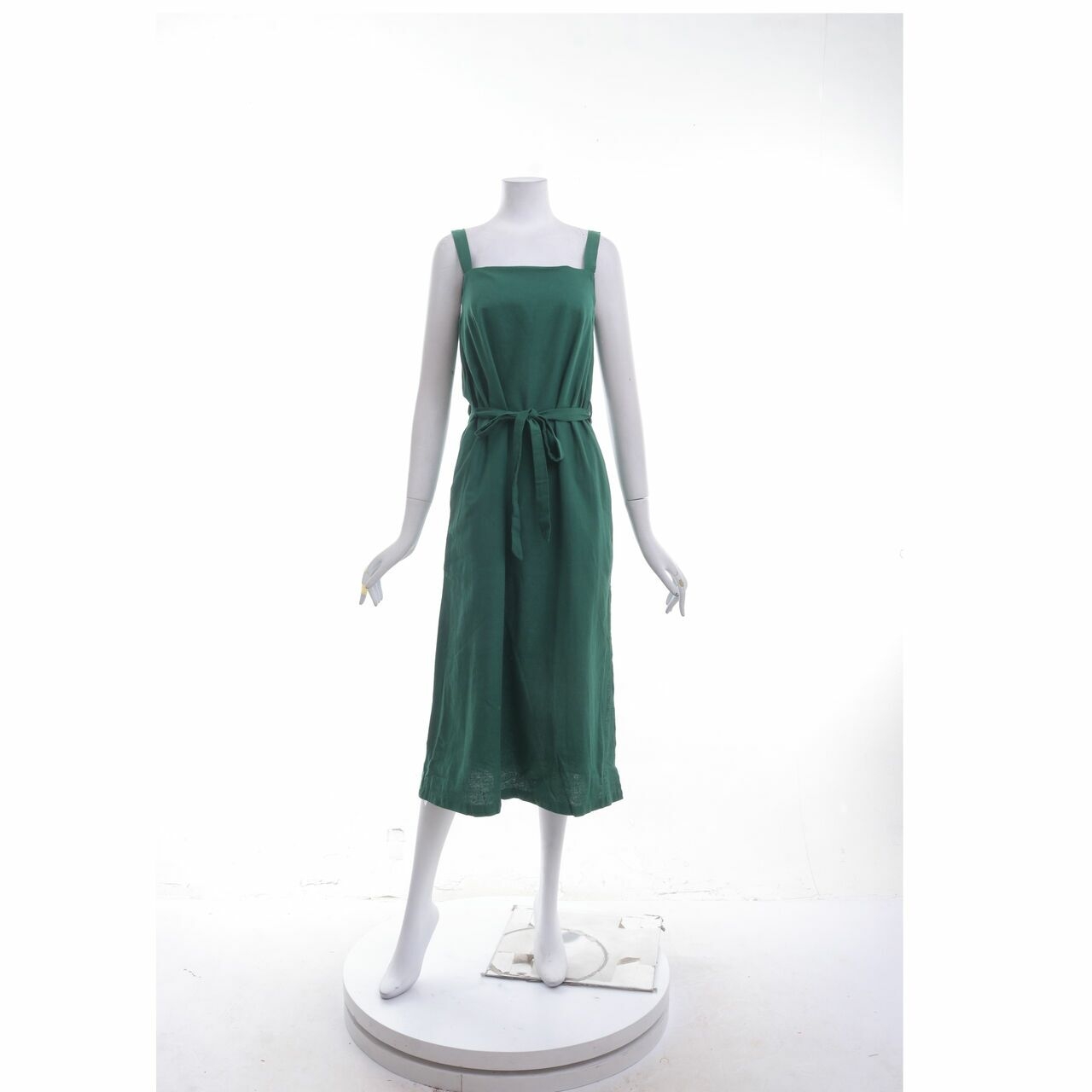ATS The Label Green Slit Midi Dress