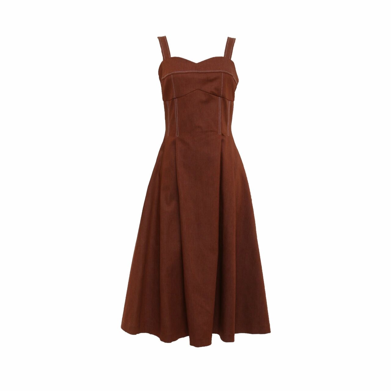 starry Brown Midi Dress